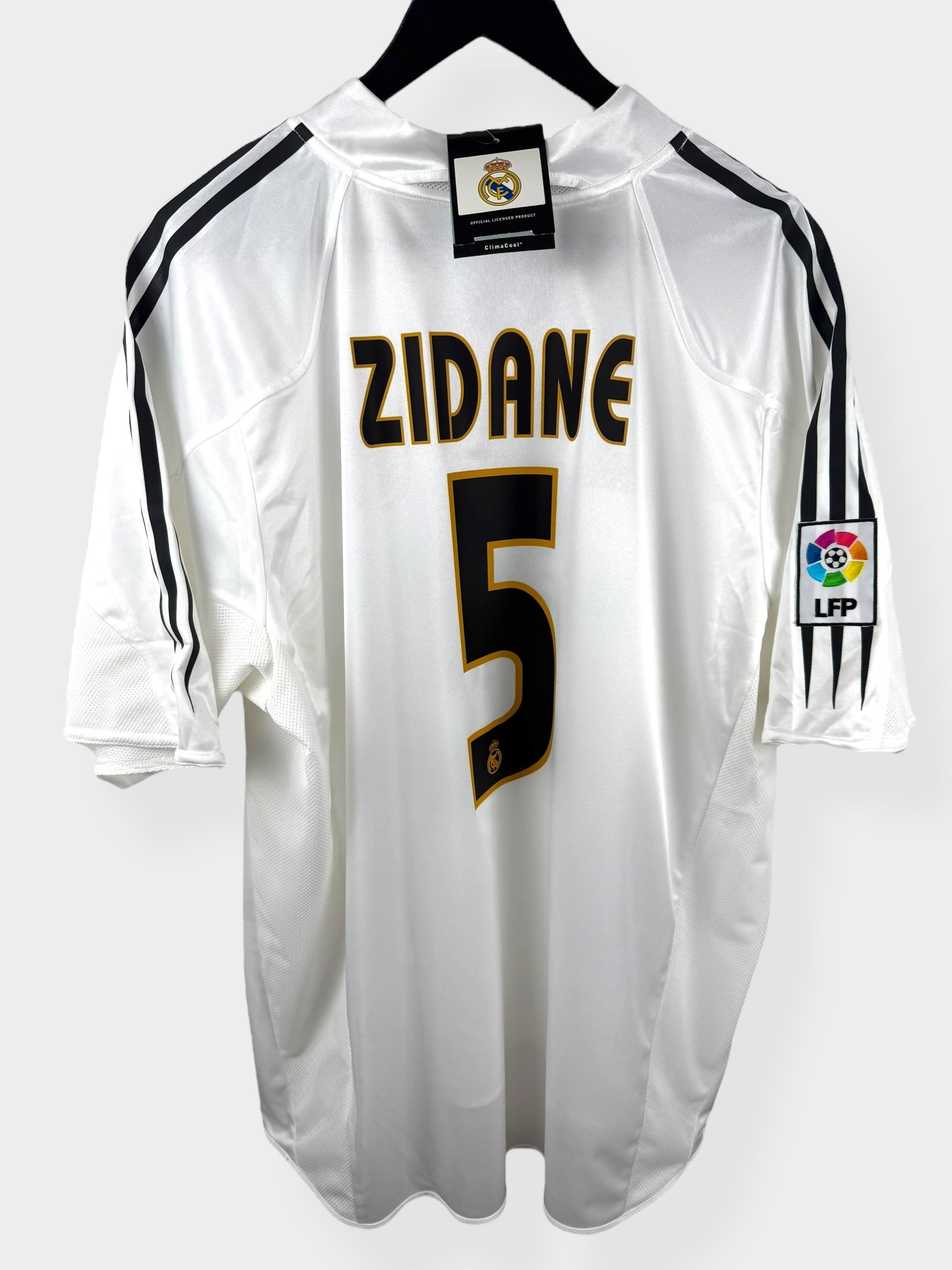 2004-05 REAL MADRID HOME SHIRT ZIDANE #5 XL - Authentic Football Club