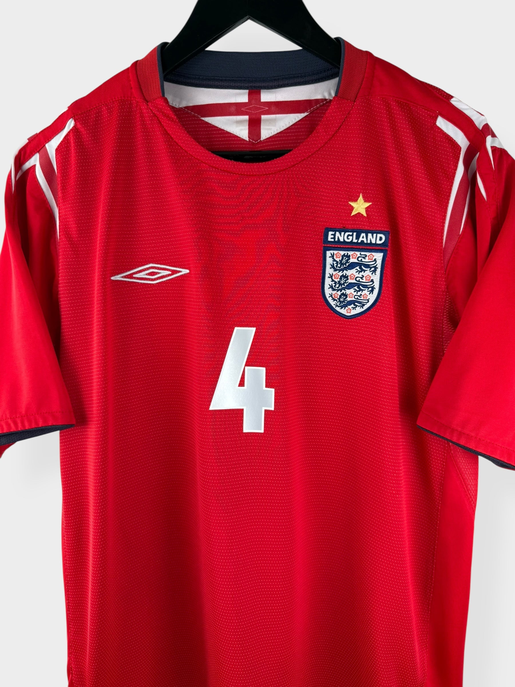 2004-06 ENGLAND AWAY SHIRT GERRARD #4 L