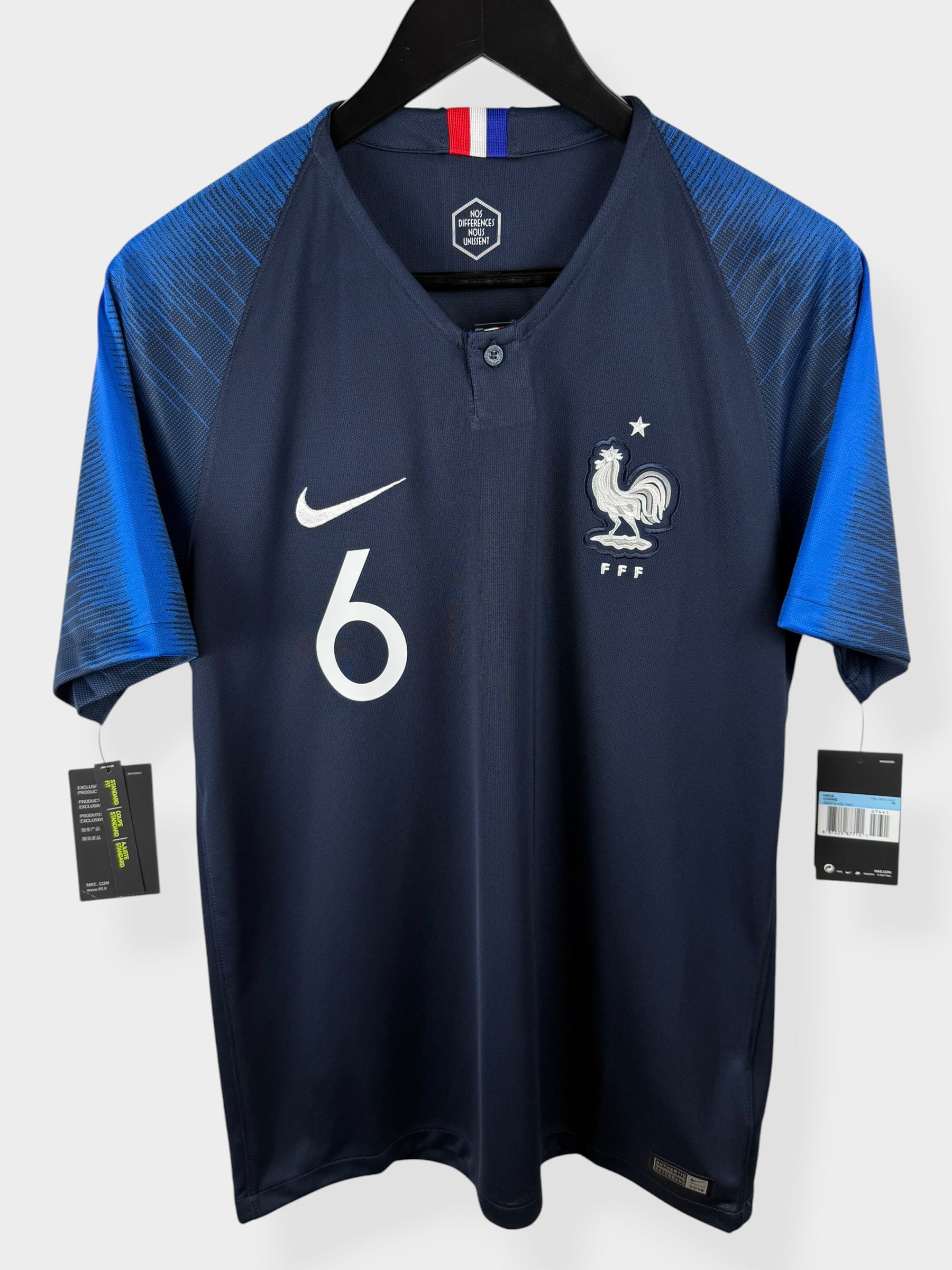 2018-19 FRANCE HOME SHIRT POGBA #6 M