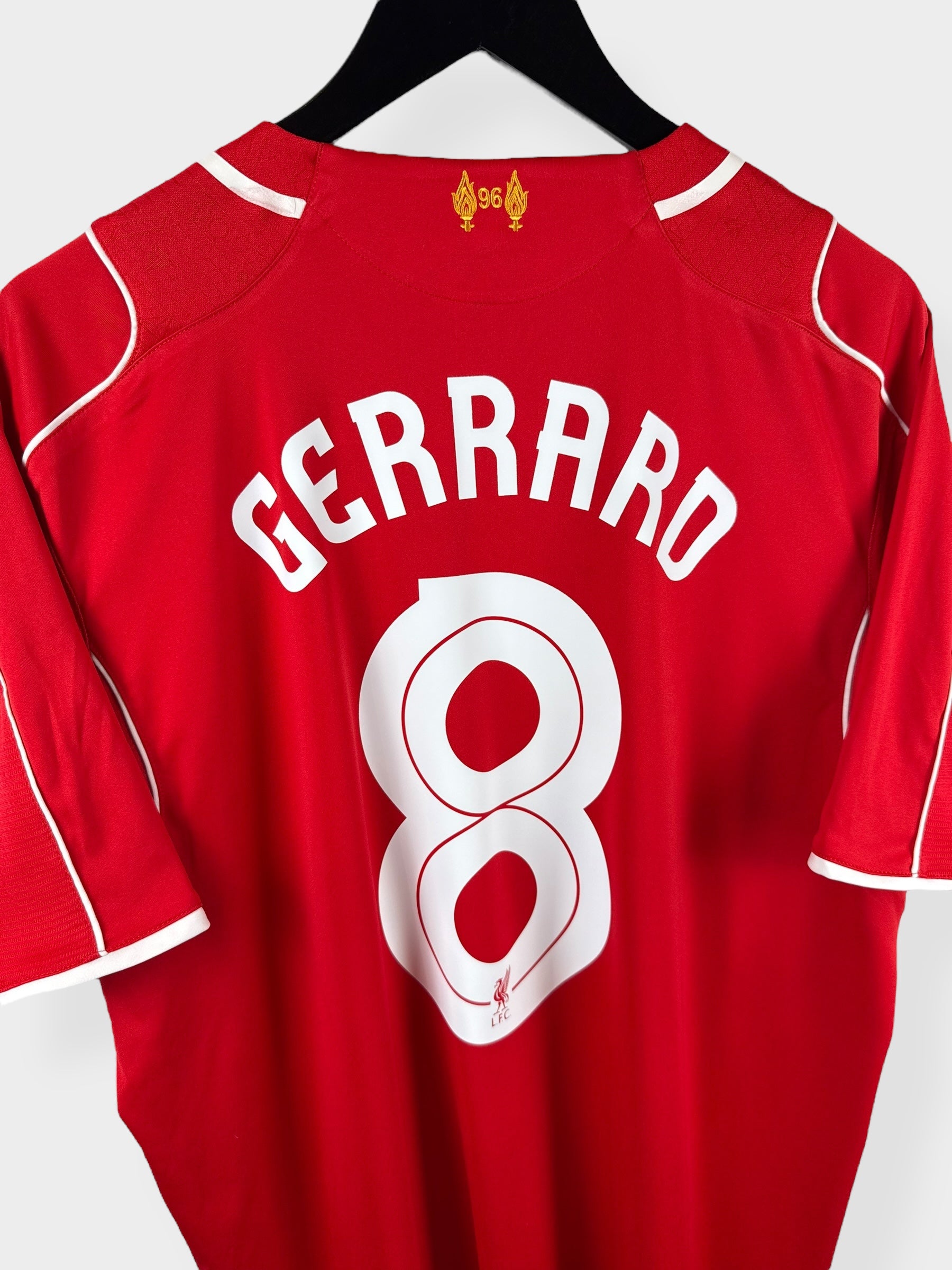 2014-15 LIVERPOOL HEIMTRIKOT GERRARD #8 XL
