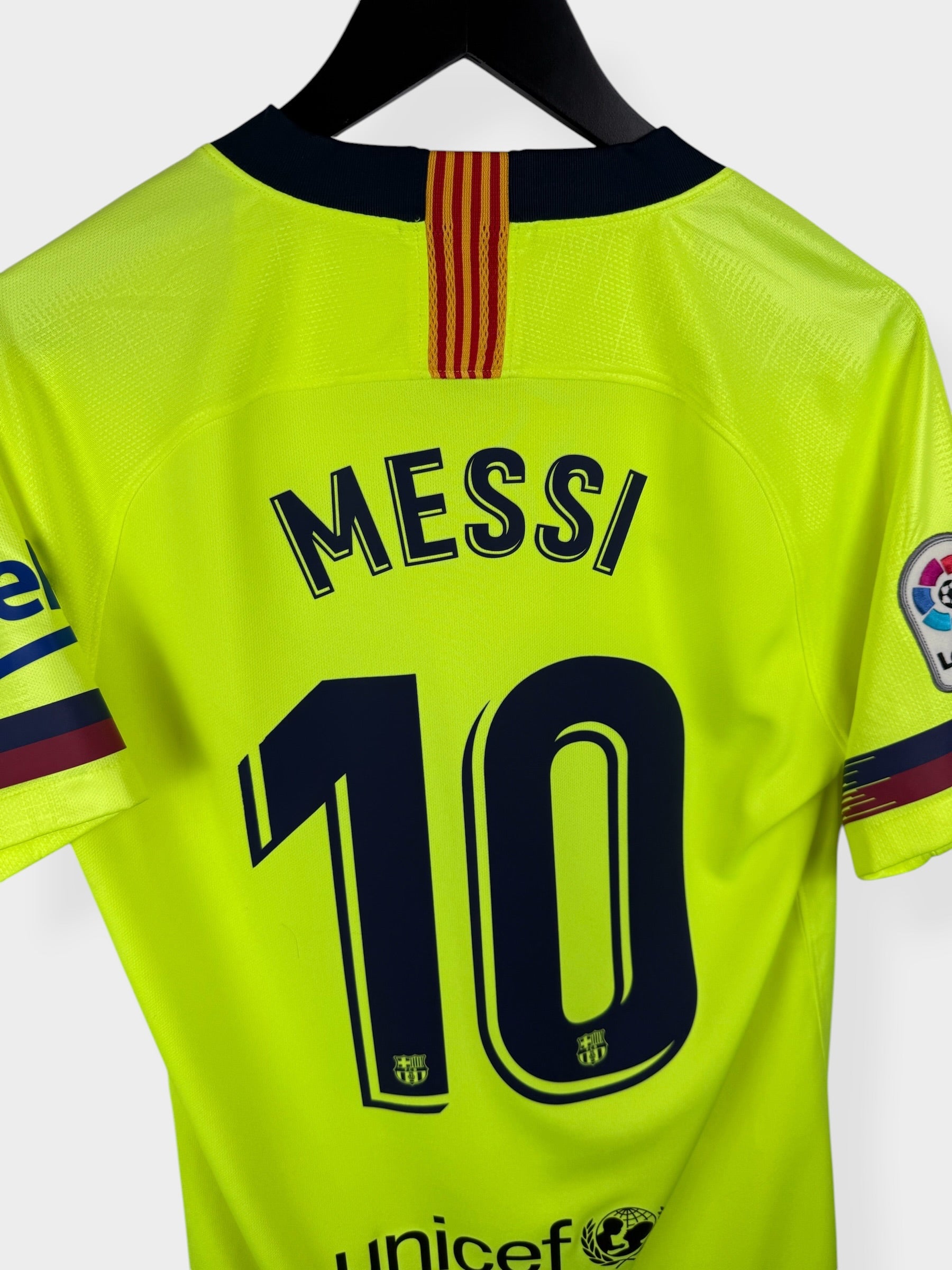 MAILLOT EXTÉRIEUR BARCELONA 2018-19 MESSI #10 S