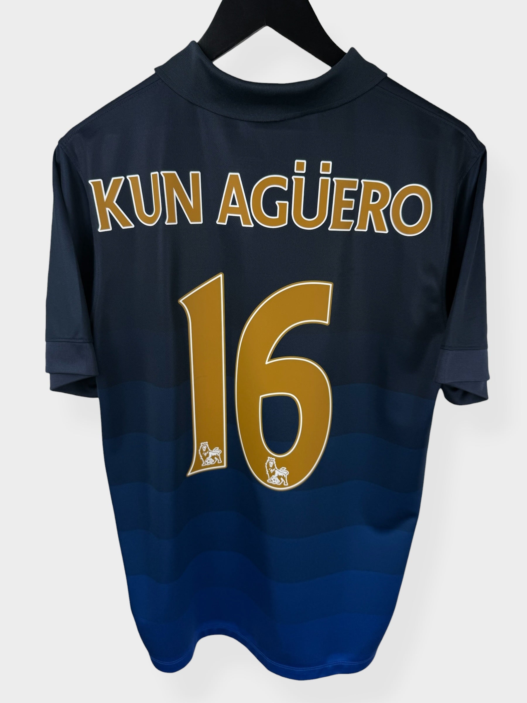 2014-15 MANCHESTER CITY AWAY SHIRT KUN AGUERO #16 M