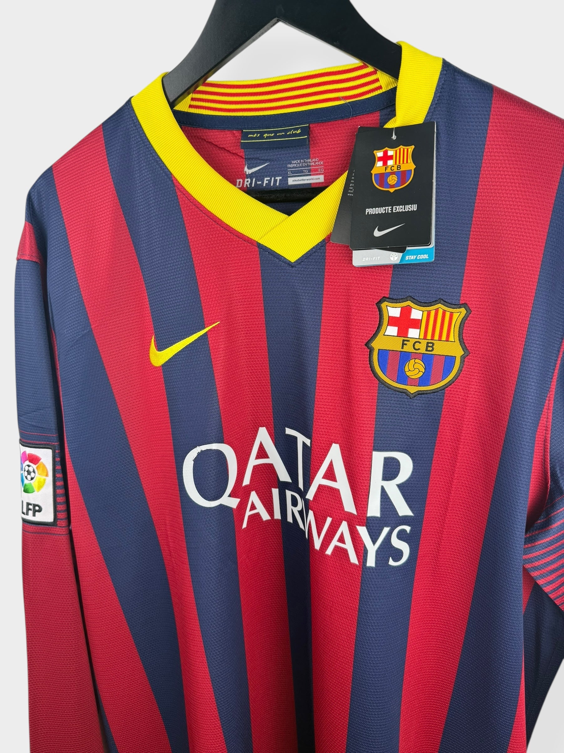 2013-14 BARCELONA HOME SHIRT LS NEYMAR JR. #11 XL - Authentic Football Club