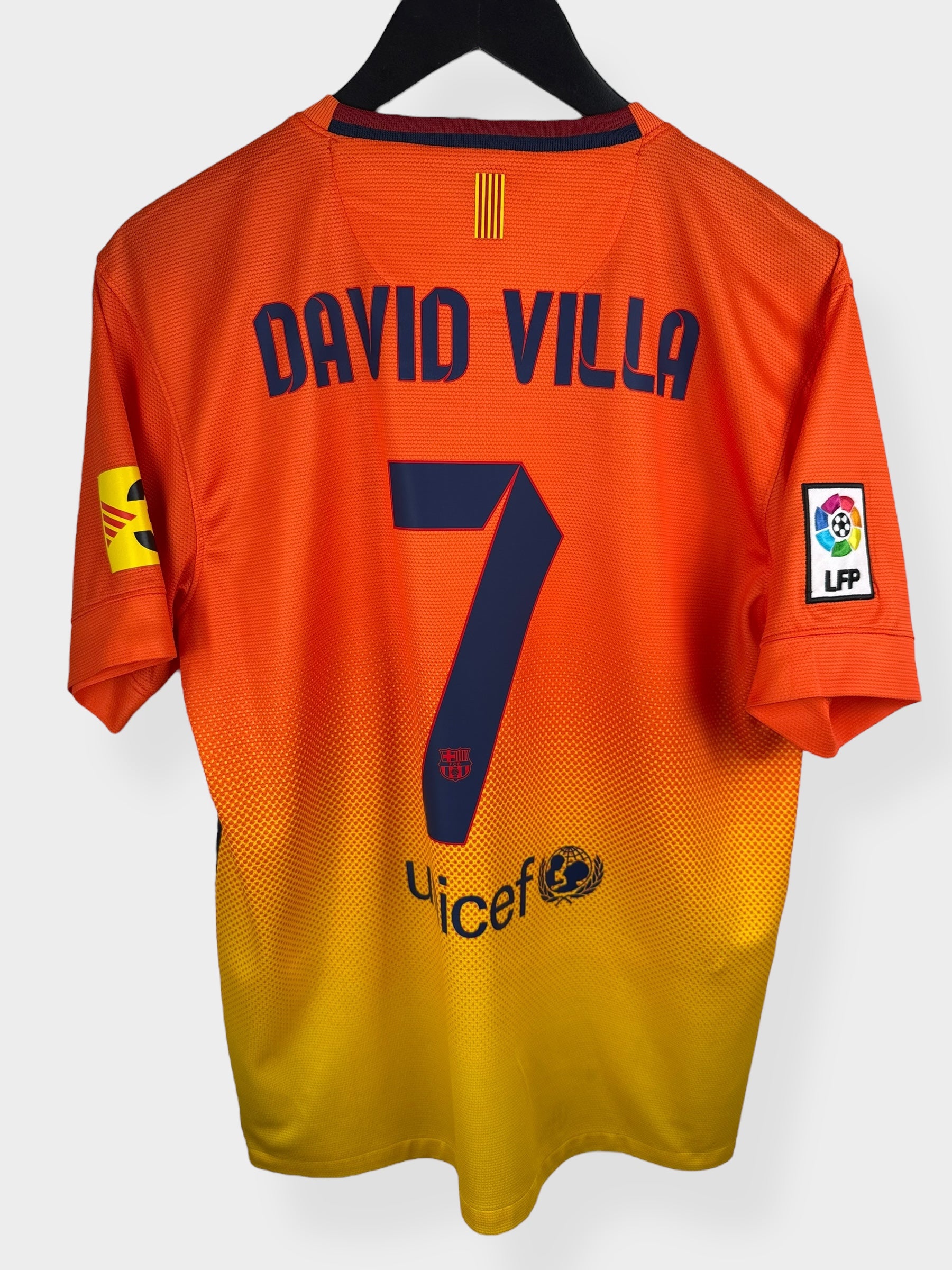 2012-13 BARCELONA AUSWÄRTSTRIKOT DAVID VILLA #7 M