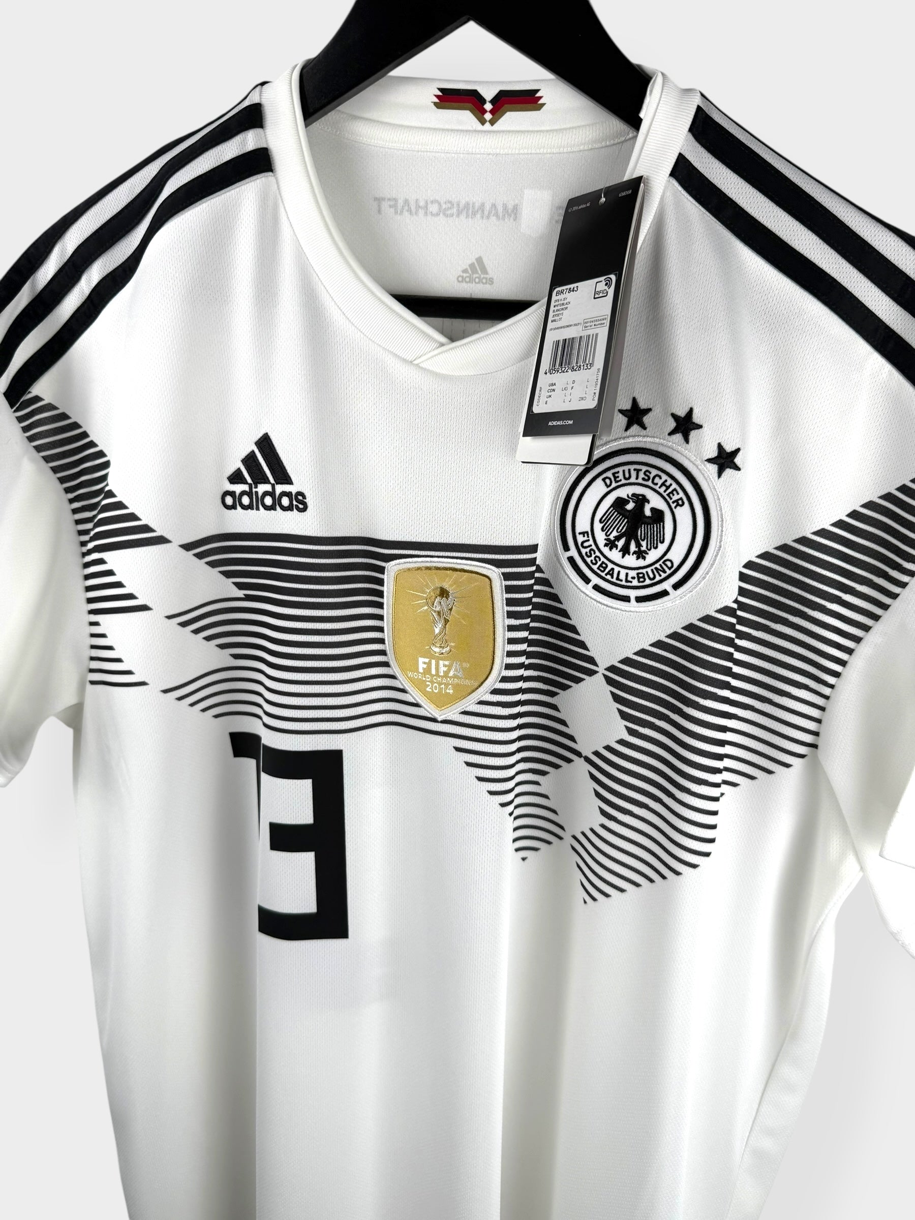 2018-19 GERMANY HOME SHIRT MULLER #13 L - Authentic Football Club