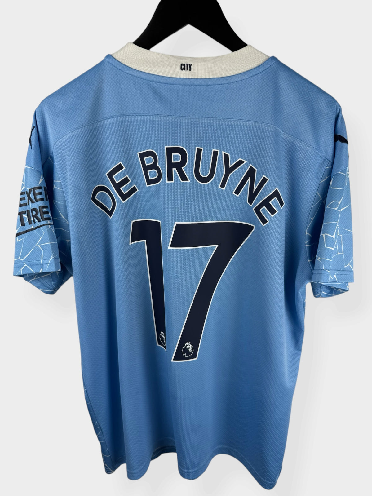 2020-21 MANCHESTER CITY HOME SHIRT DE BRUYNE #17 L - Authentic Football Club