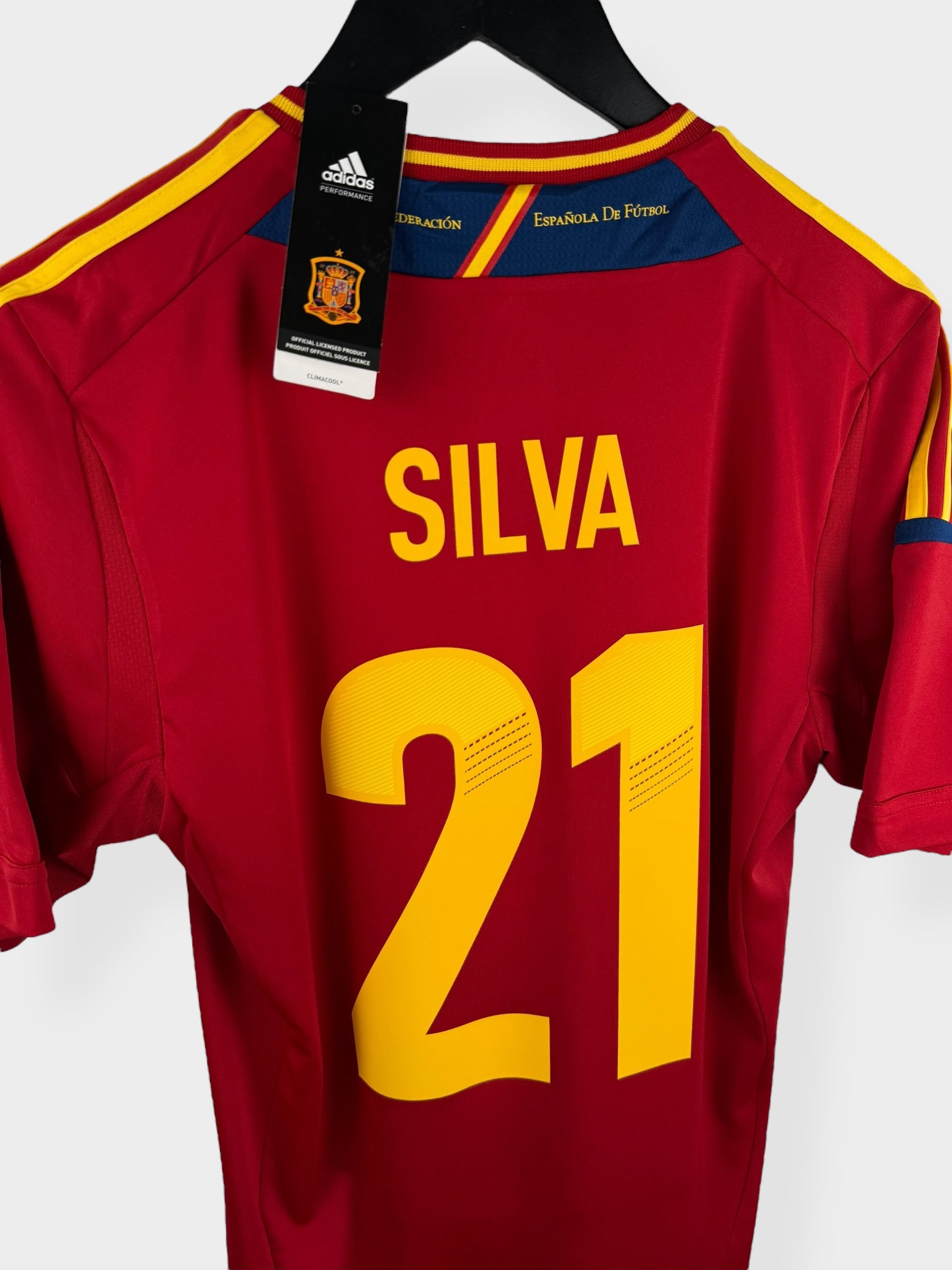 2011-12 SPAIN HOME SHIRT SILVA #21 S - Authentic Football Club