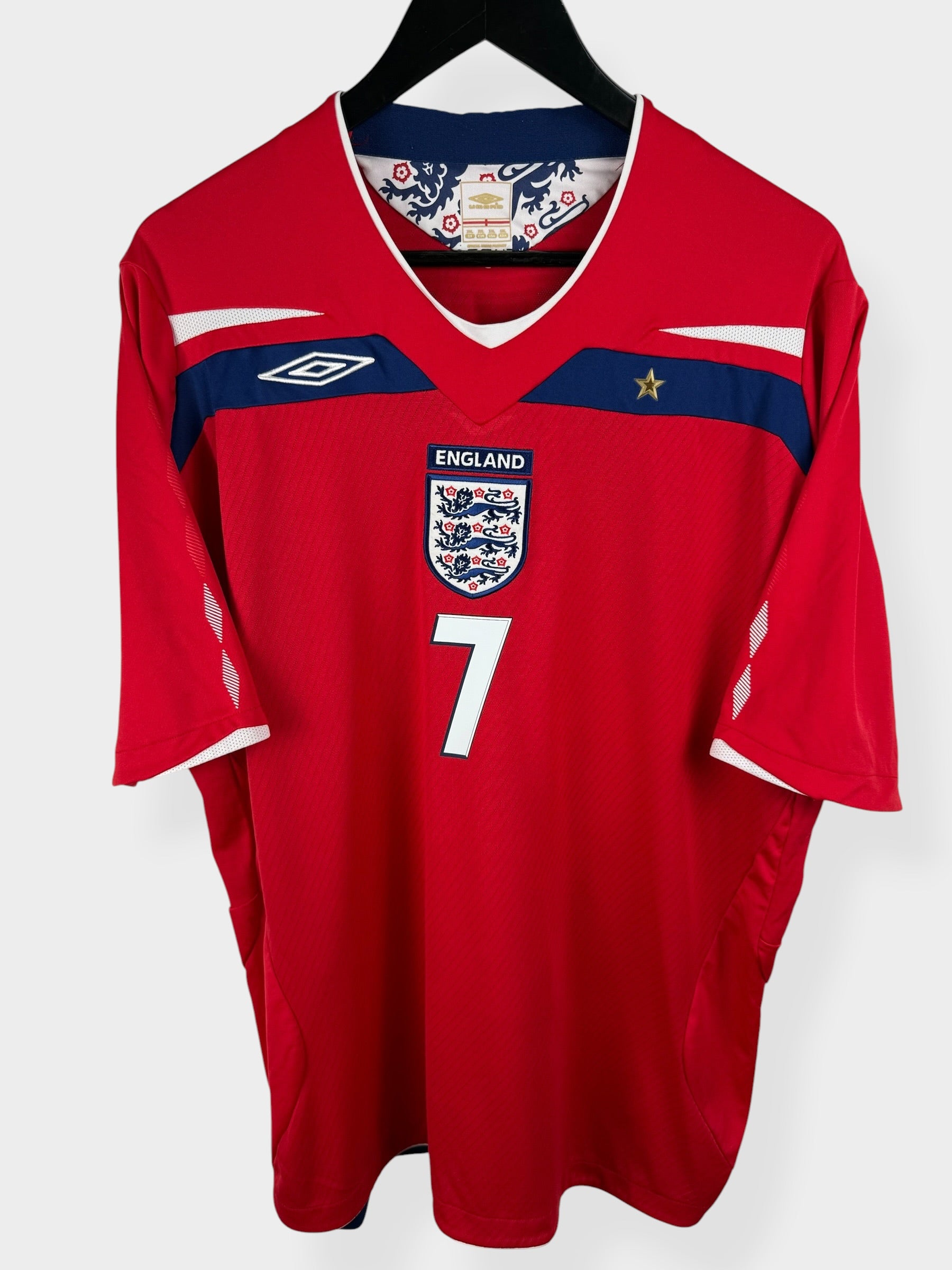 2008-10 ENGLAND AUSWÄRTSTRIKOT BECKHAM #7 XXL