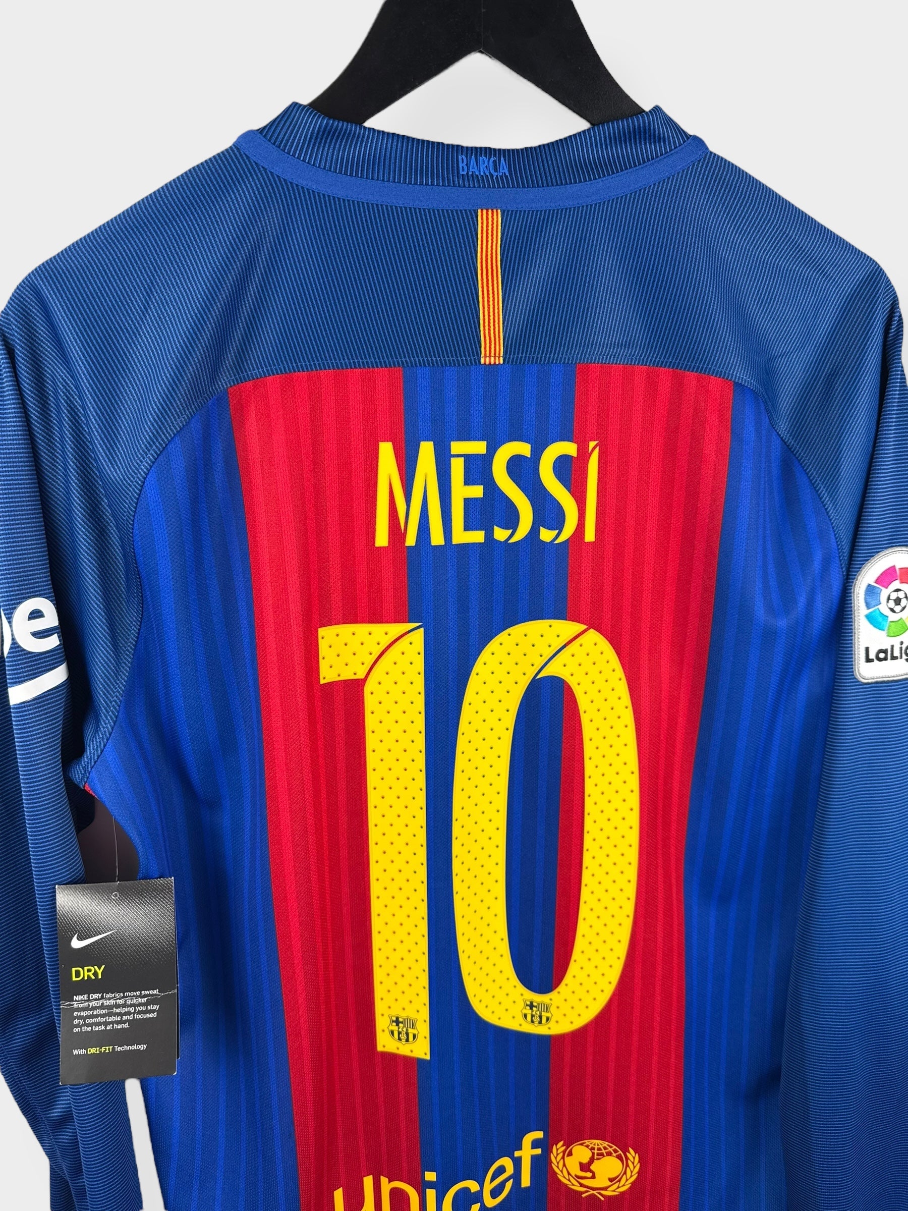 2016-17 BARCELONA HOME SHIRT LS MESSI #10 M