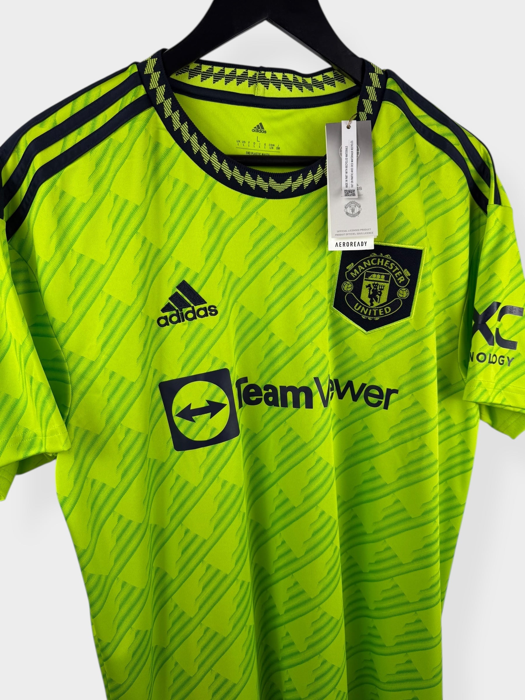 2022-23 MANCHESTER UNITED THIRD SHIRT L - Authentic Football Club