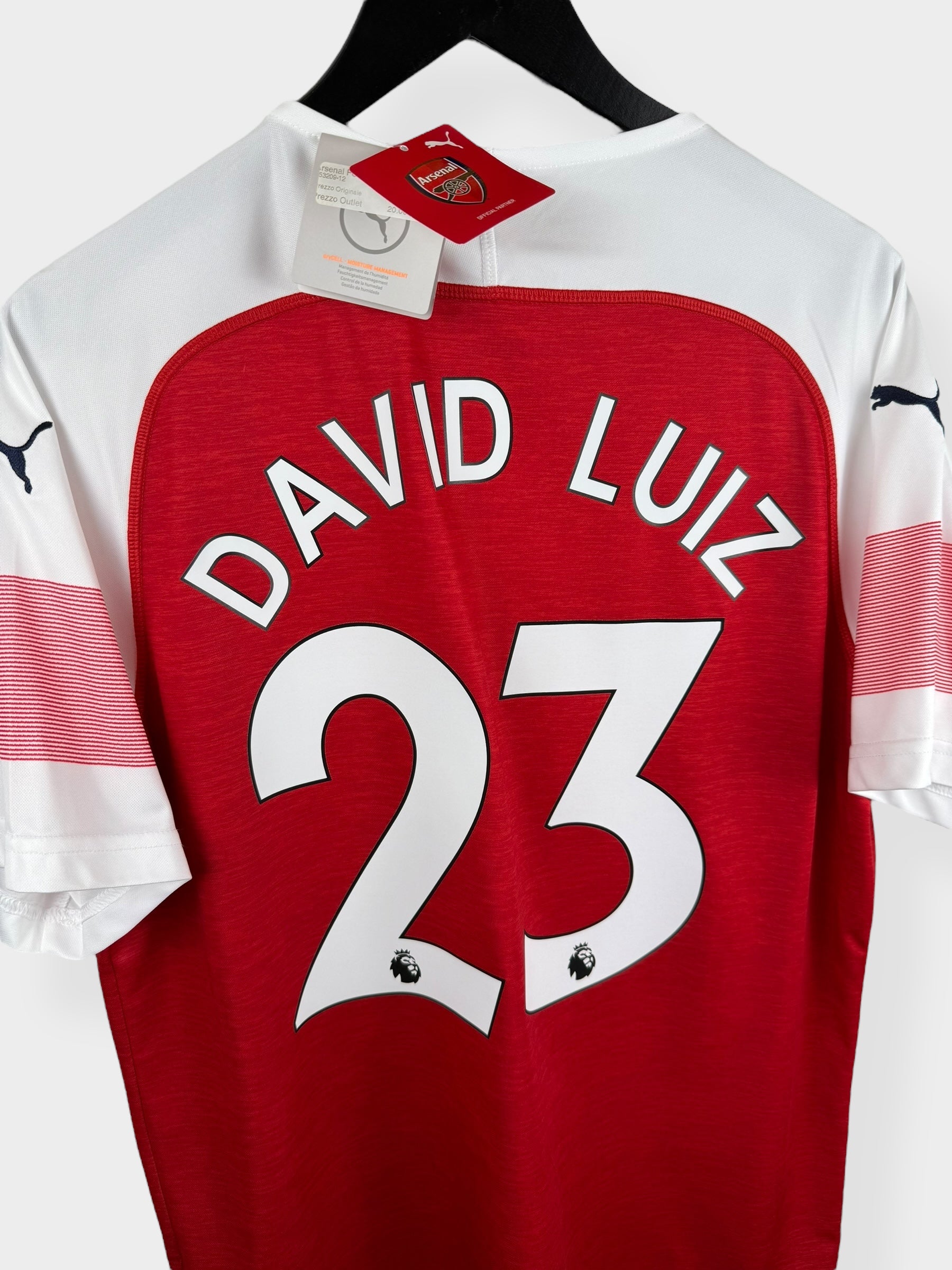 2018-19 ARSENAL HOME SHIRT DAVID LUIZ #23 L - Authentic Football Club