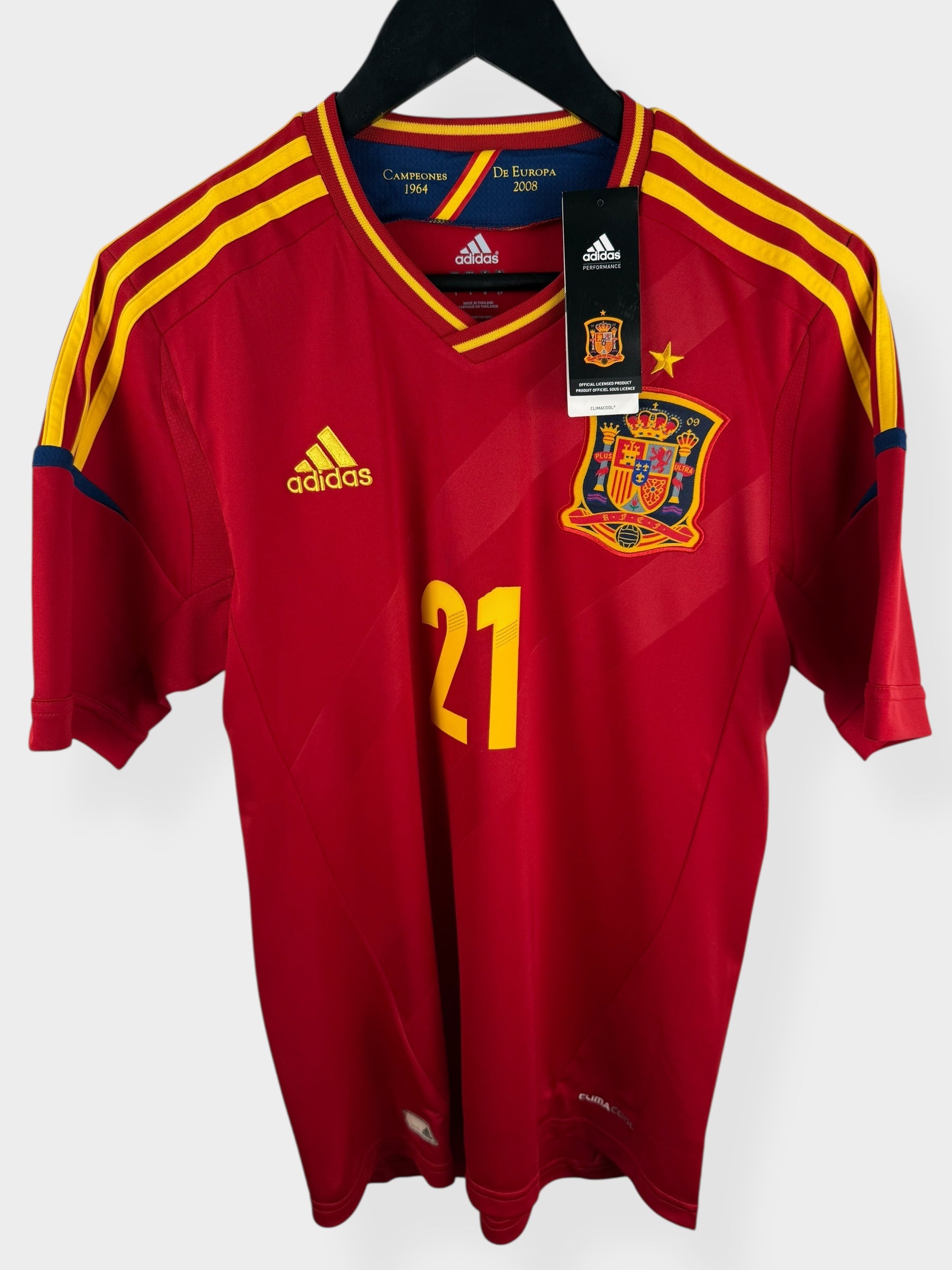 2011-12 SPAIN HOME SHIRT SILVA #21 S - Authentic Football Club