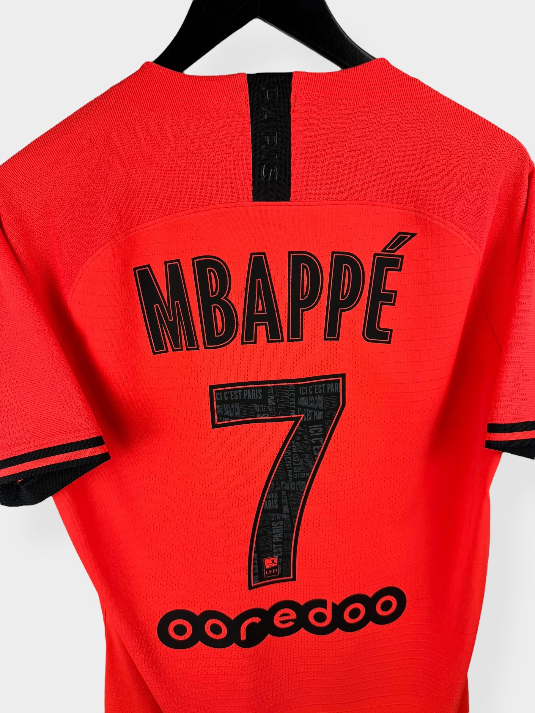 2019-20 PARIS SAINT-GERMAIN AWAY MATCH ISSUE SHIRT MBAPPE #7 M