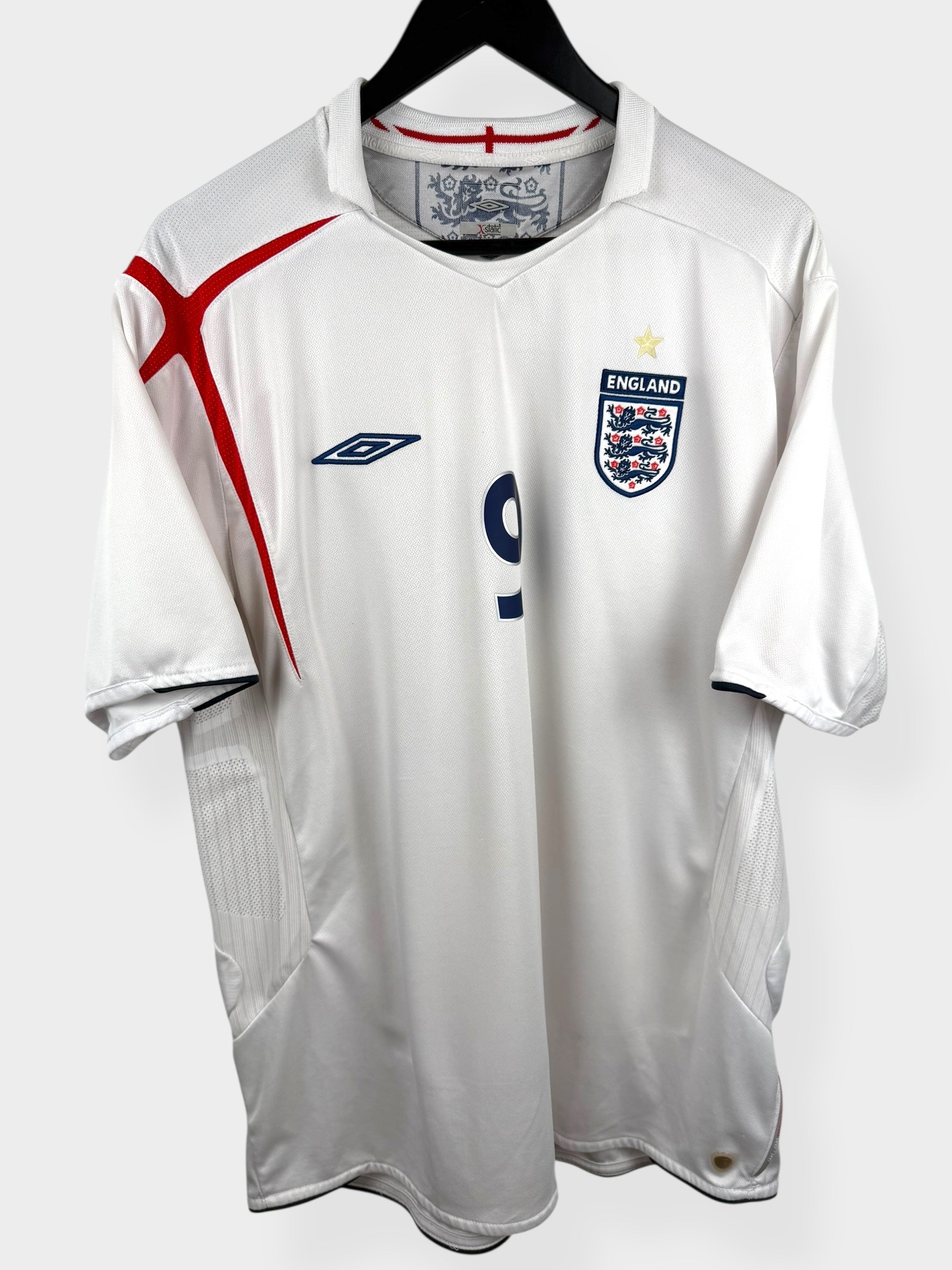 2005-07 ENGLAND HEIMTRIKOT ROONEY #9 XL
