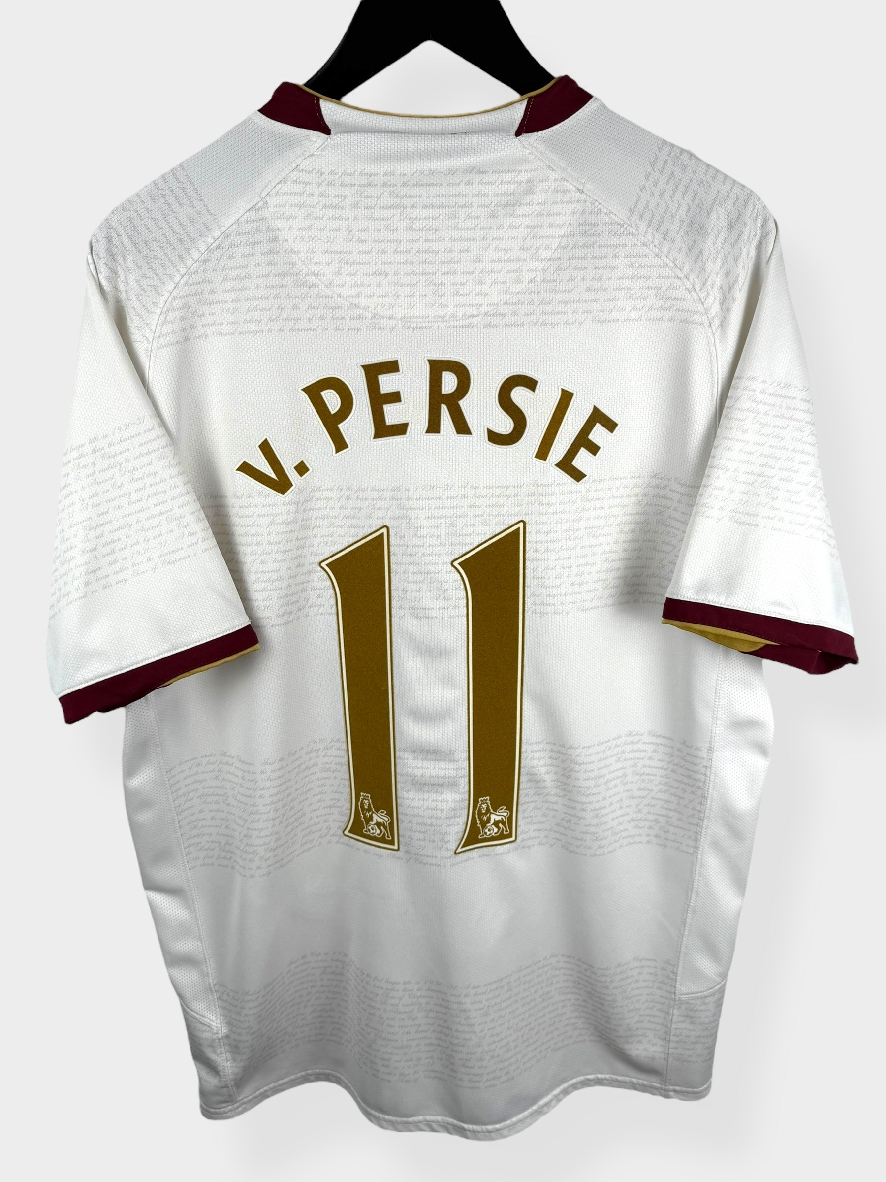 2007-08 ARSENAL AWAY SHIRT v. PERSIE #11 L - Authentic Football Club