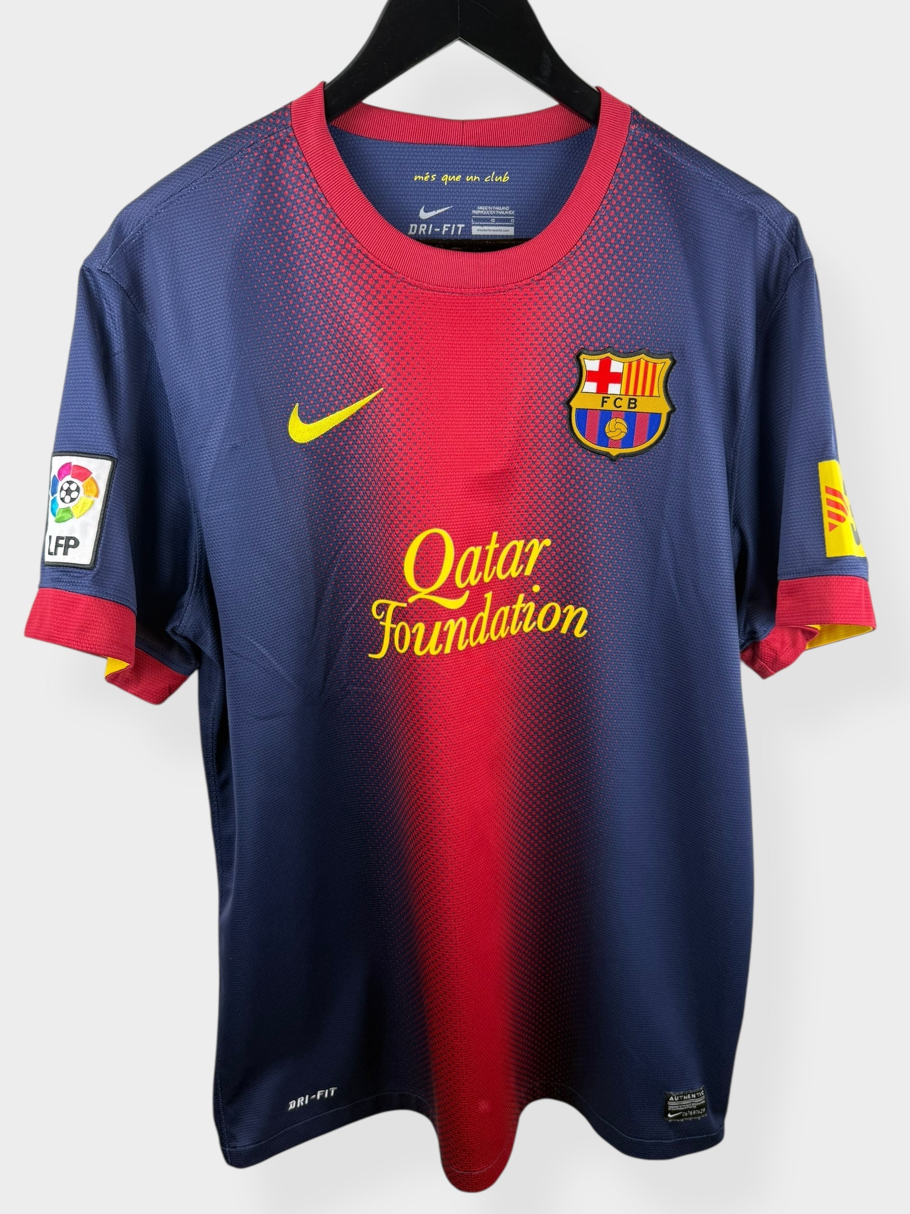 2012-13 BARCELONA HOME SHIRT DAVID VILLA #7 L