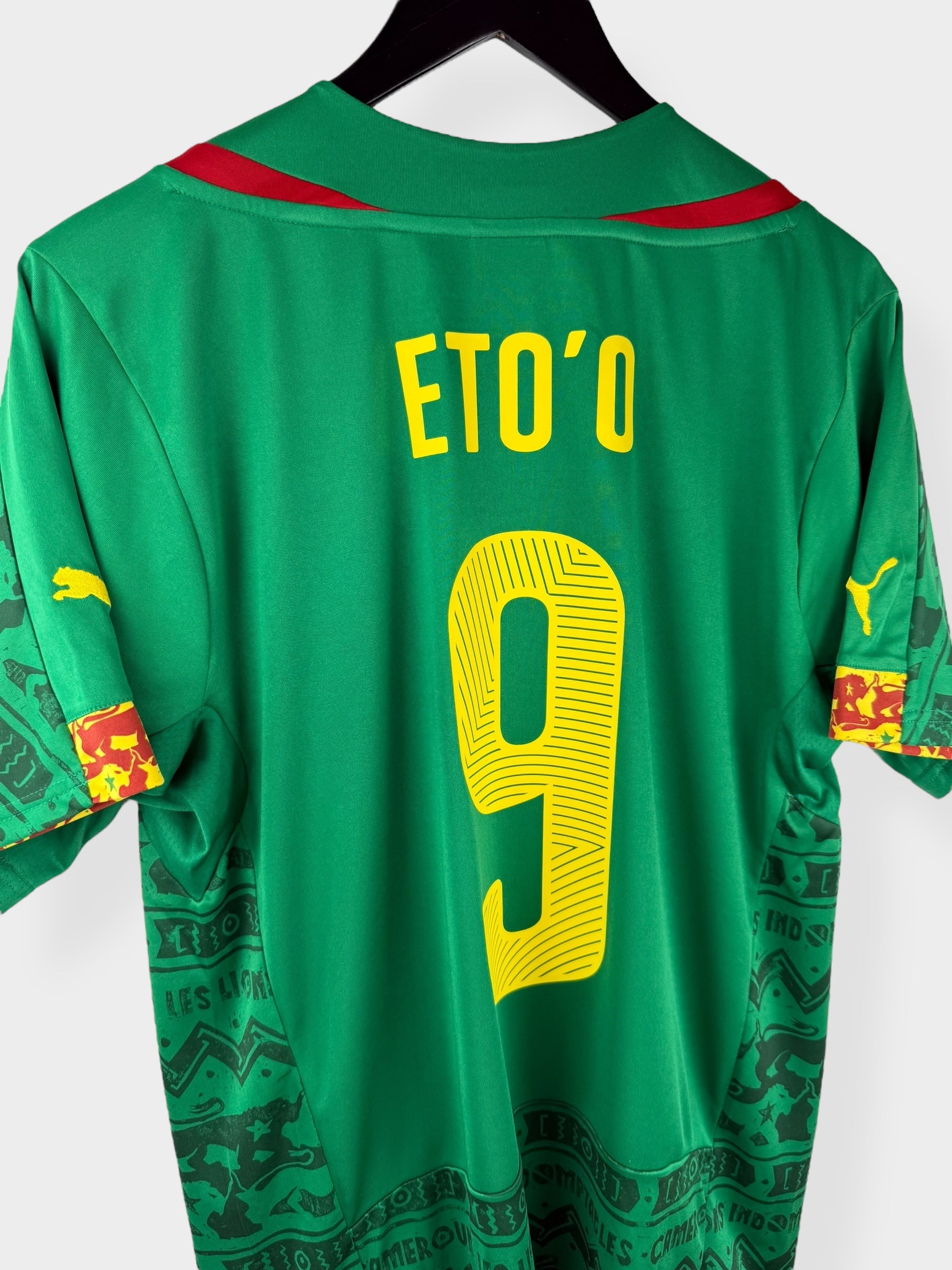 2014-16 CAMEROON HOME SHIRT ETO'O #9 M