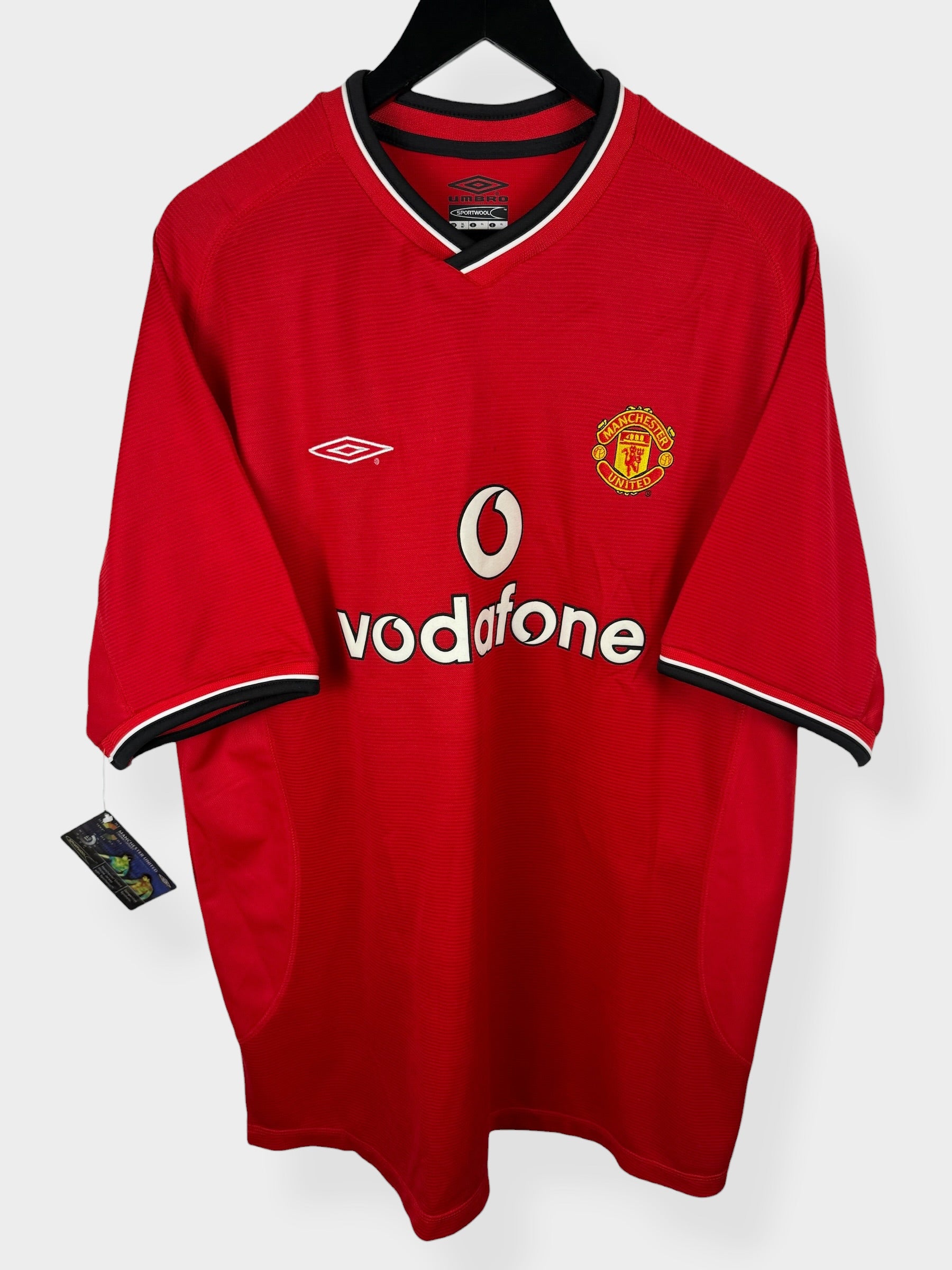 2000-02 MANCHESTER UNITED HOME SHIRT BECKHAM #7 XL