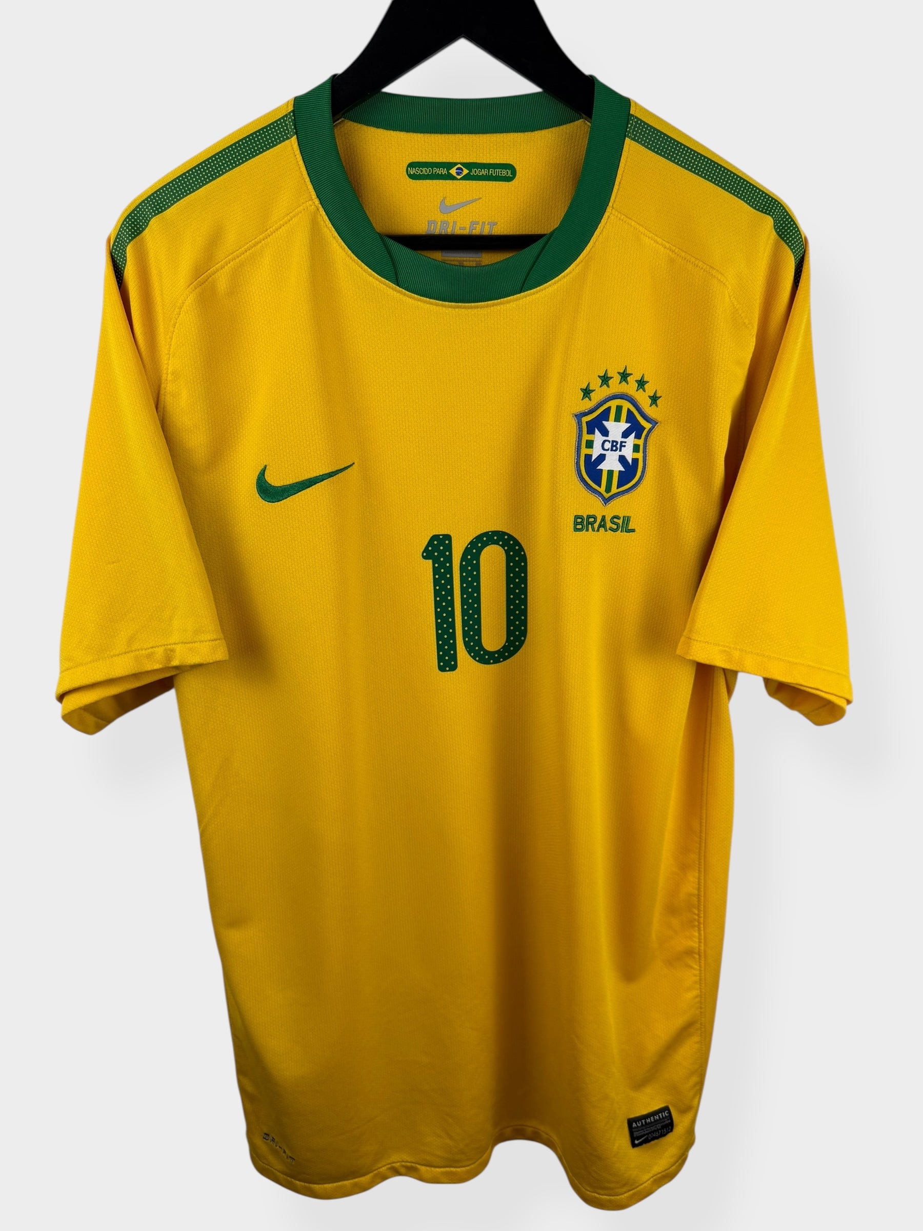 2010-11 BRAZIL HOME SHIRT KAKA #10 XL