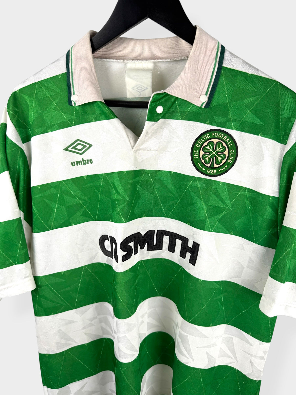 1989-91 CELTIC HOME SHIRT L