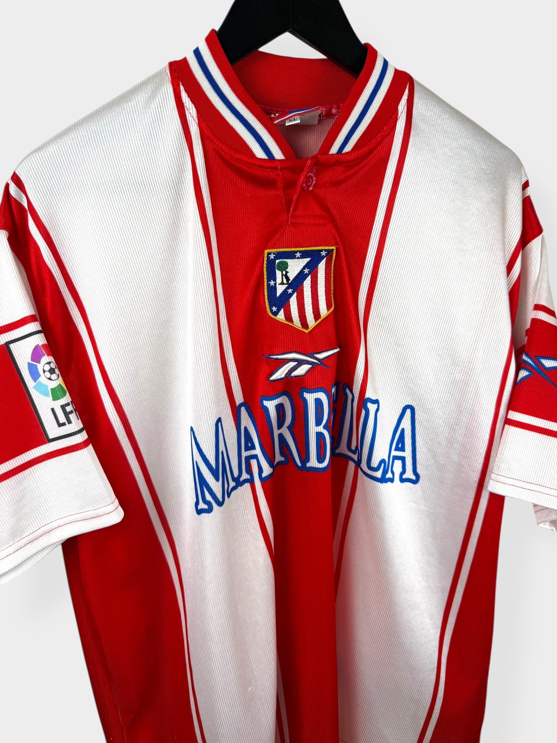 1999-00 ATLETICO MADRID HOME SHIRT XL - Authentic Football Club