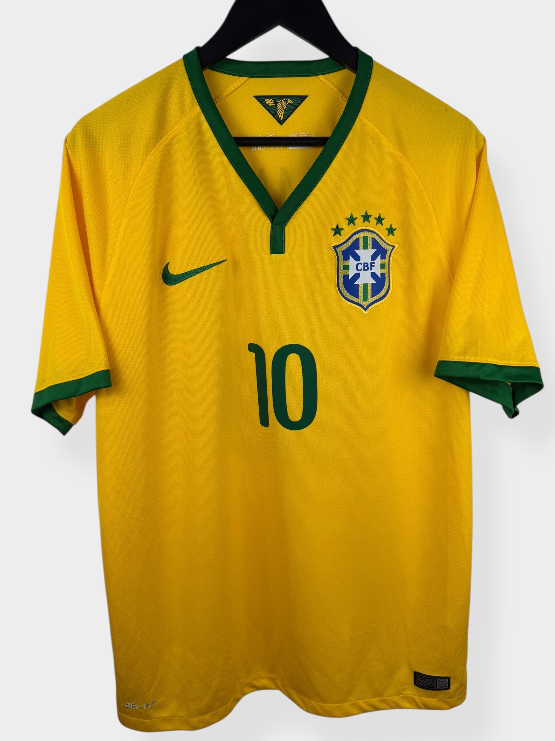 2014-15 BRAZIL HOME SHIRT NEYMAR JR #10 L