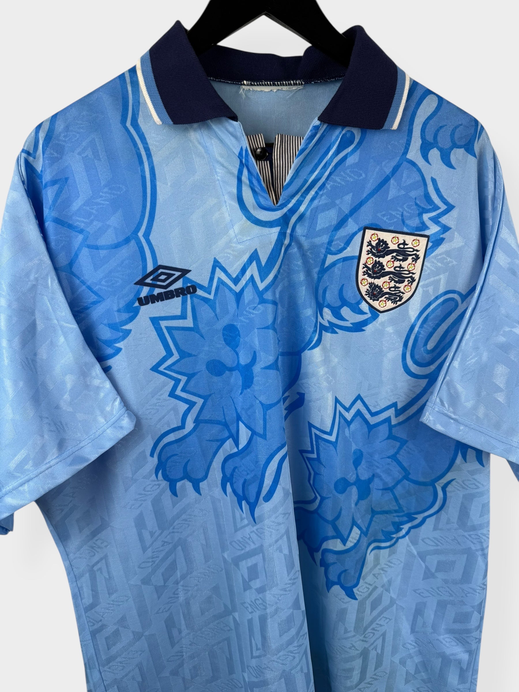 1992-93 ENGLAND THIRD SHIRT XL - Authentic Football Club
