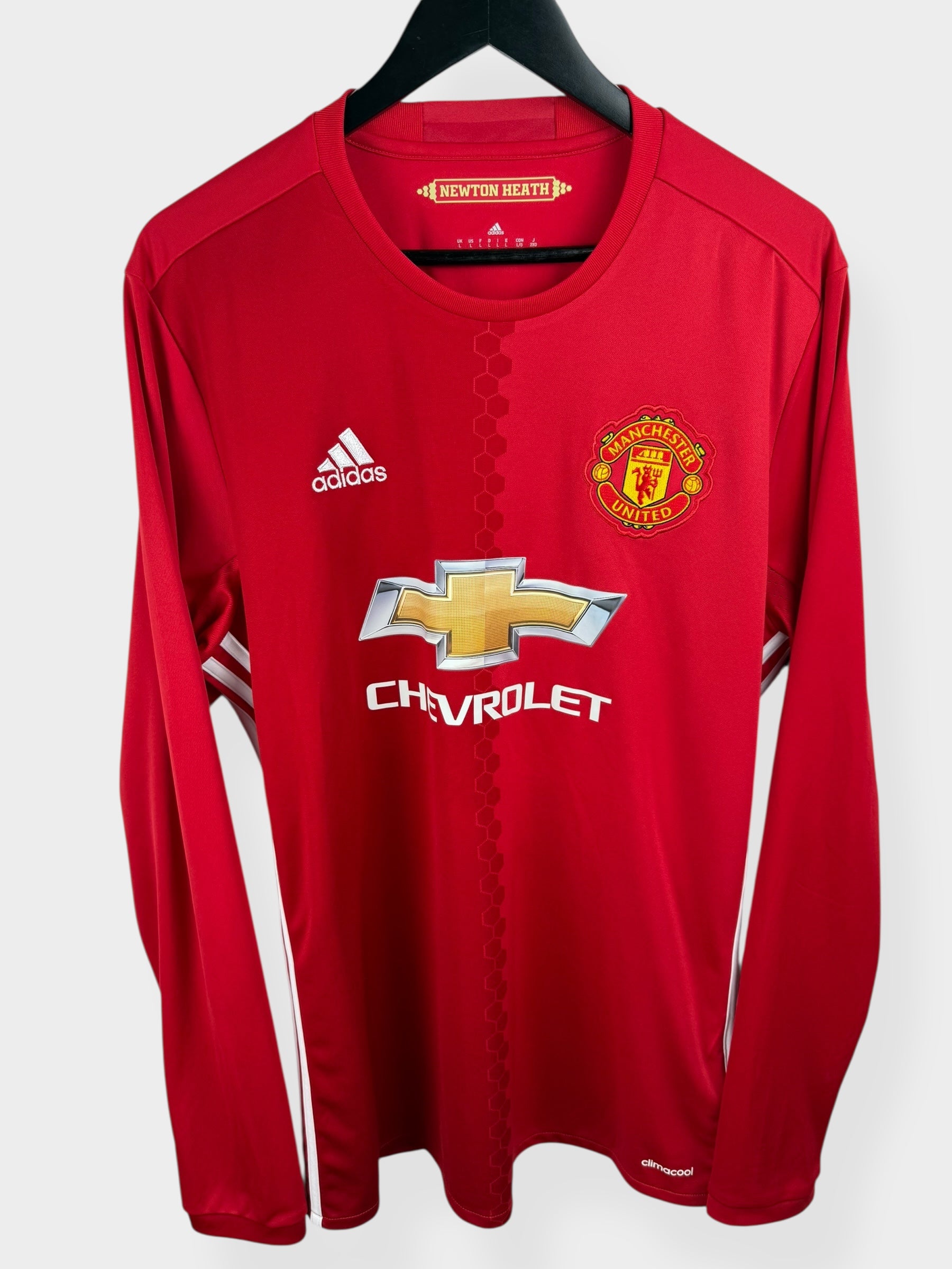 2016-17 MANCHESTER UNITED HOME SHIRT LS L - Authentic Football Club