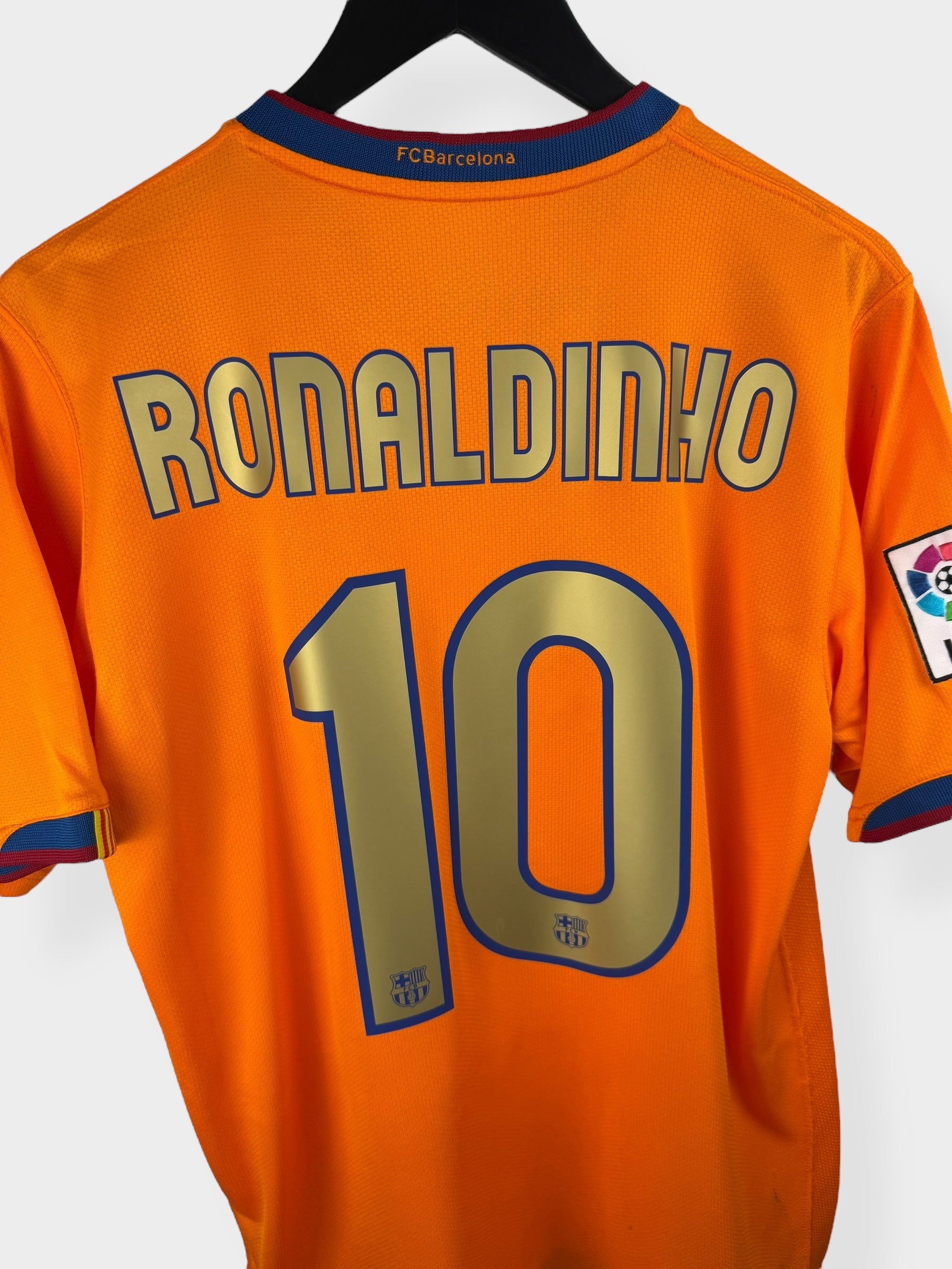 2006-08 BARCELONA AWAY SHIRT RONALDINHO #10 M - Authentic Football Club