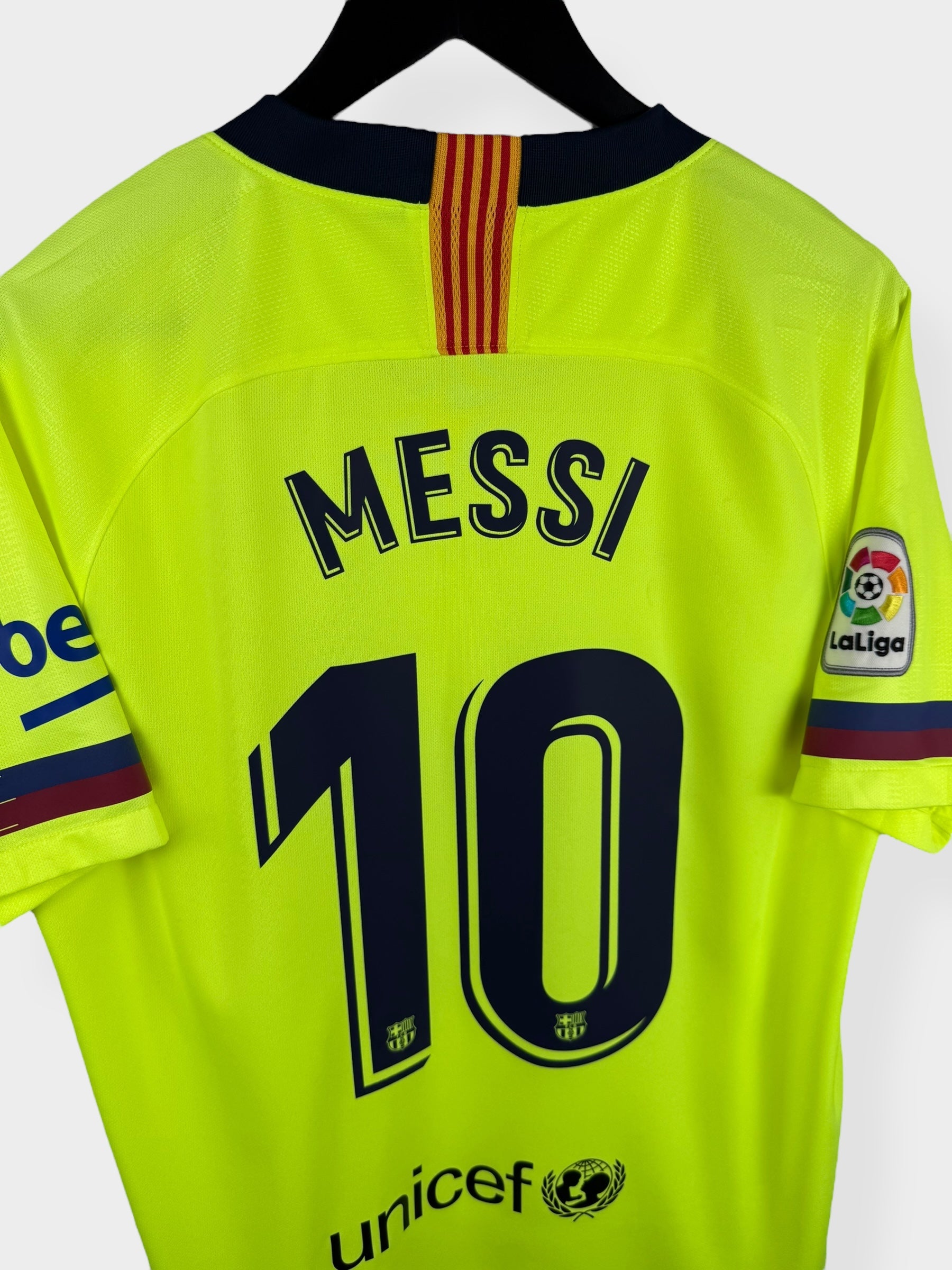 2018-19 BARCELONA AWAY SHIRT MESSI #10 L - Authentic Football Club