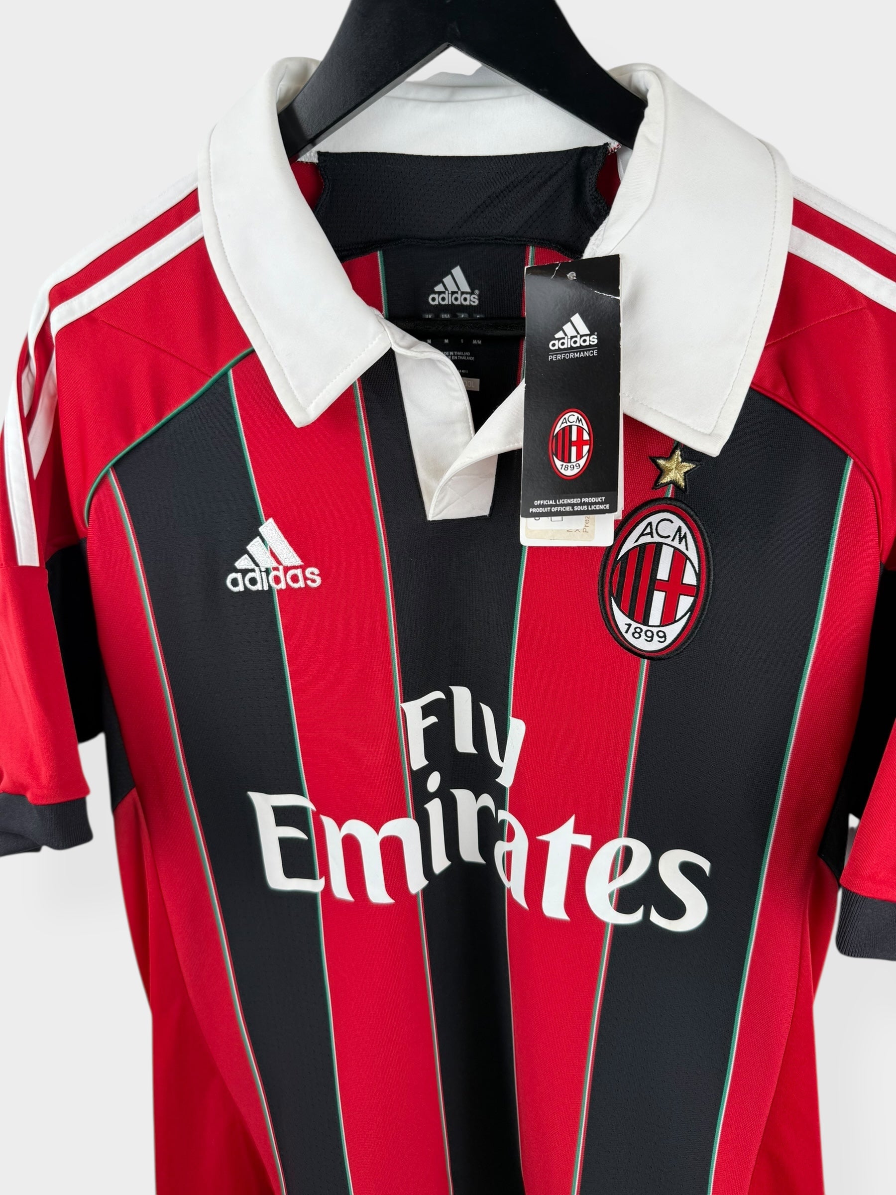 2012-13 AC MILAN HOME SHIRT BALOTELLI #45 M - Authentic Football Club