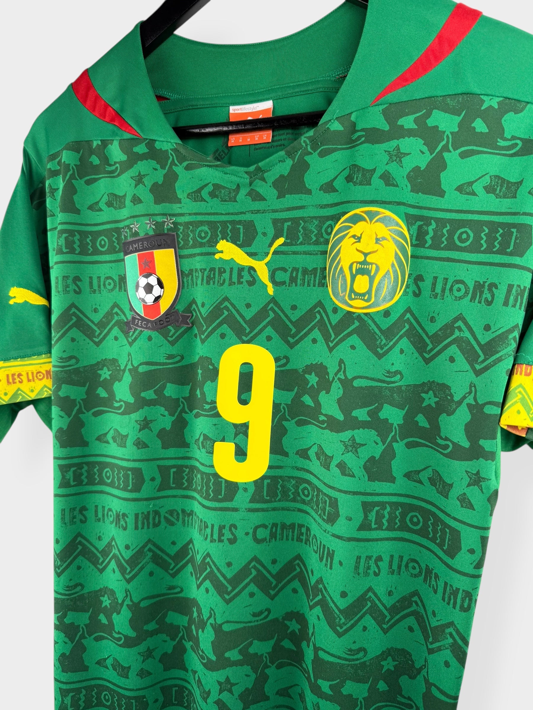 2014-16 CAMEROON HOME SHIRT ETO'O #9 M