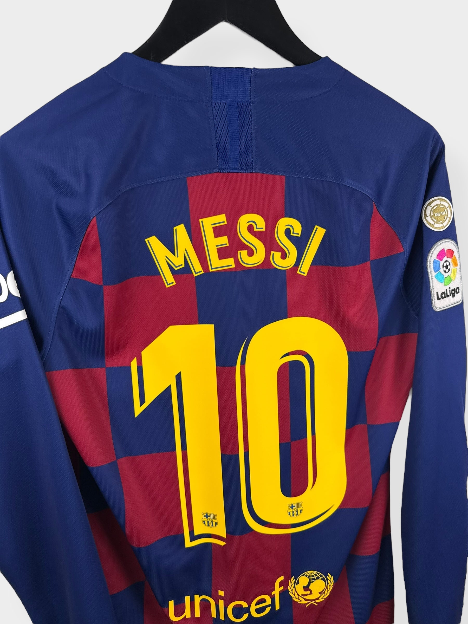 2019-20 BARCELONA HOME SHIRT LS MESSI #10 S - Authentic Football Club