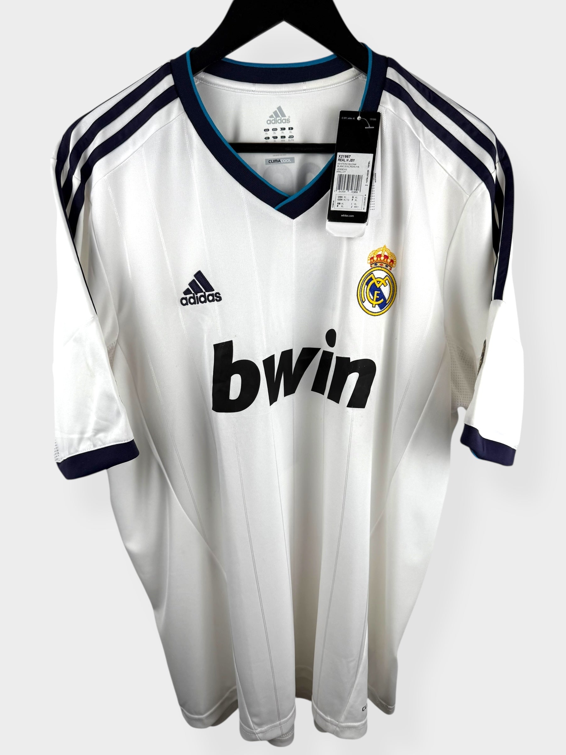 2012-13 REAL MADRID HOME SHIRT RONALDO #7 XL - Authentic Football Club