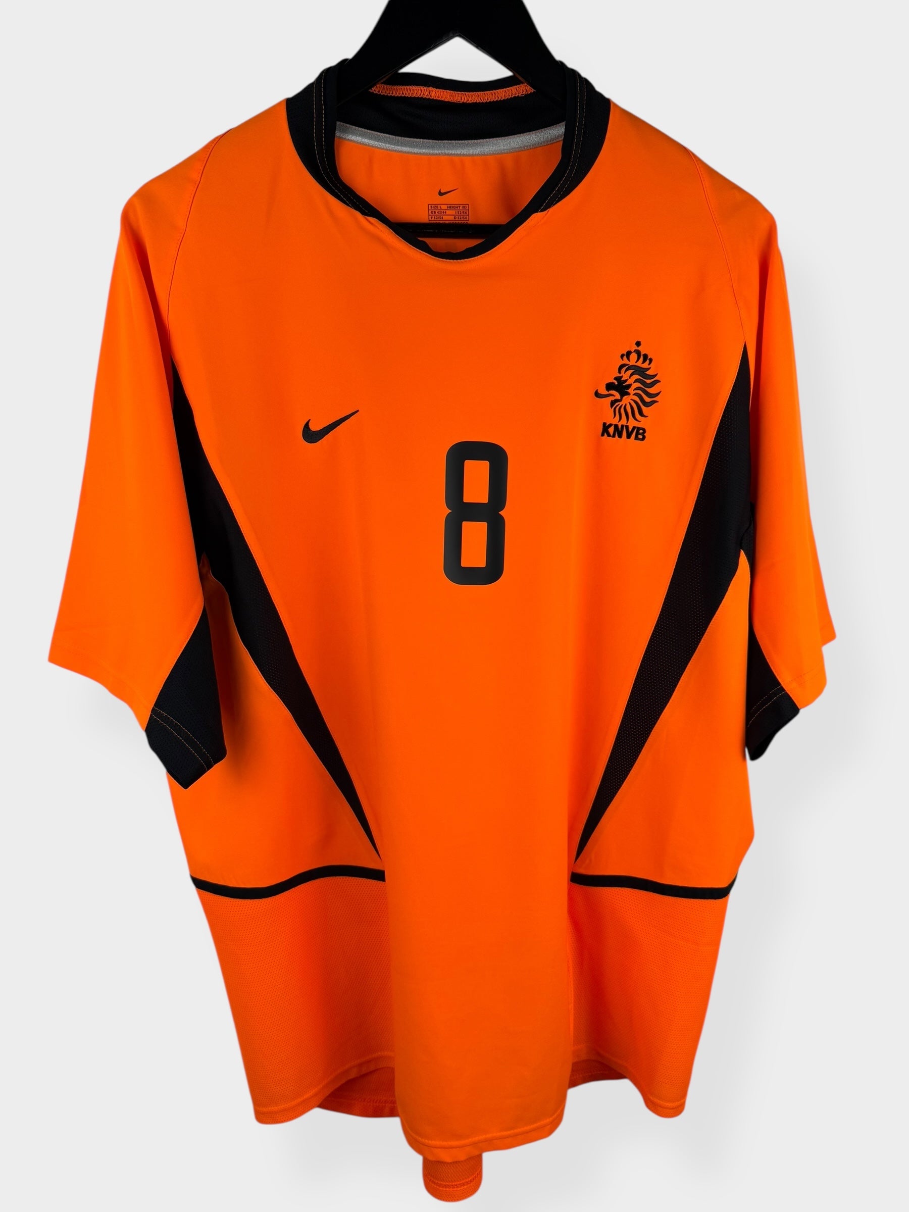 2002-04 NEDERLAND THUISSHIRT DAVIDS #8 L