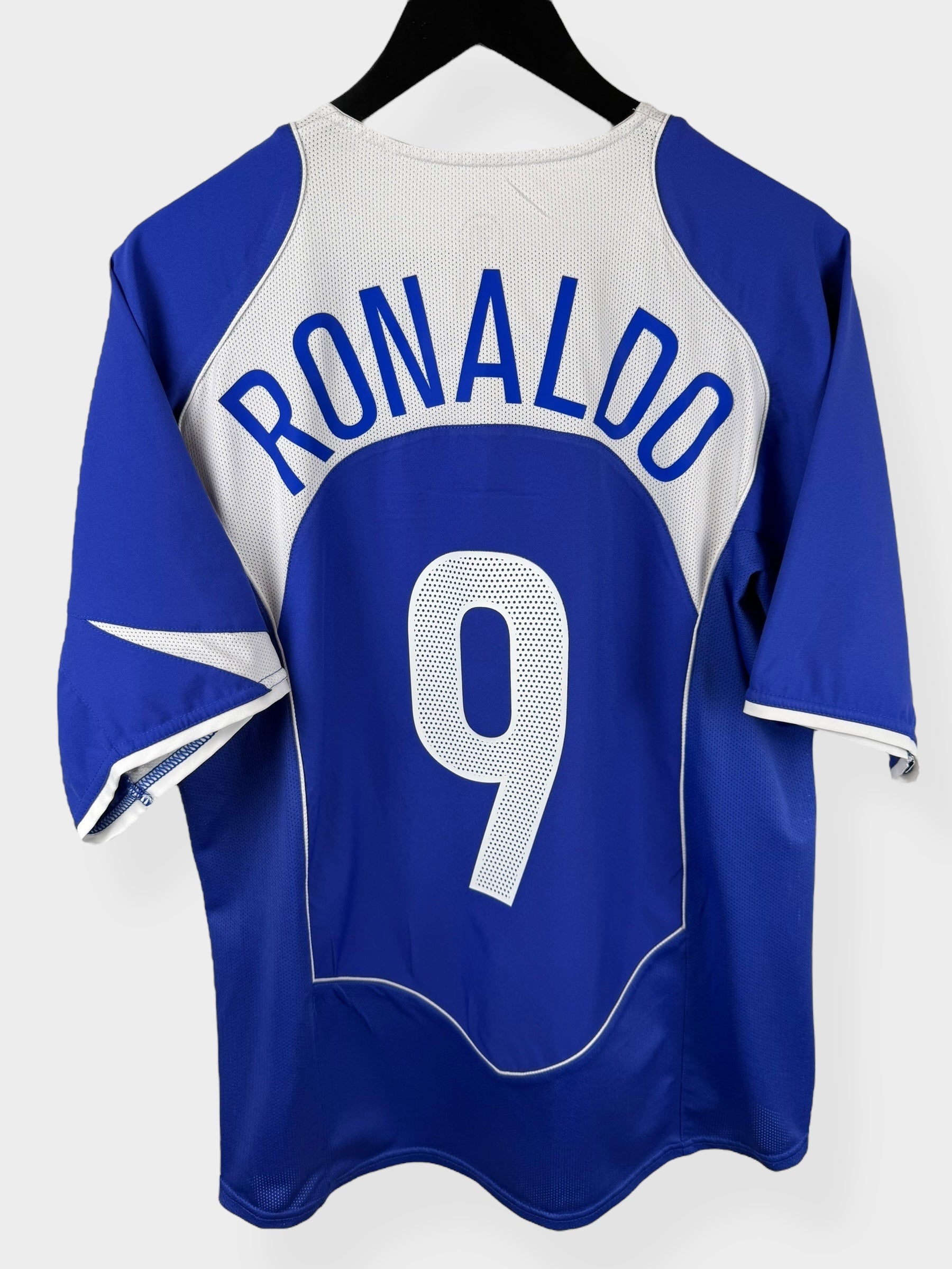 2004-06 BRAZIL AWAY SHIRT RONALDO #9 L - Authentic Football Club
