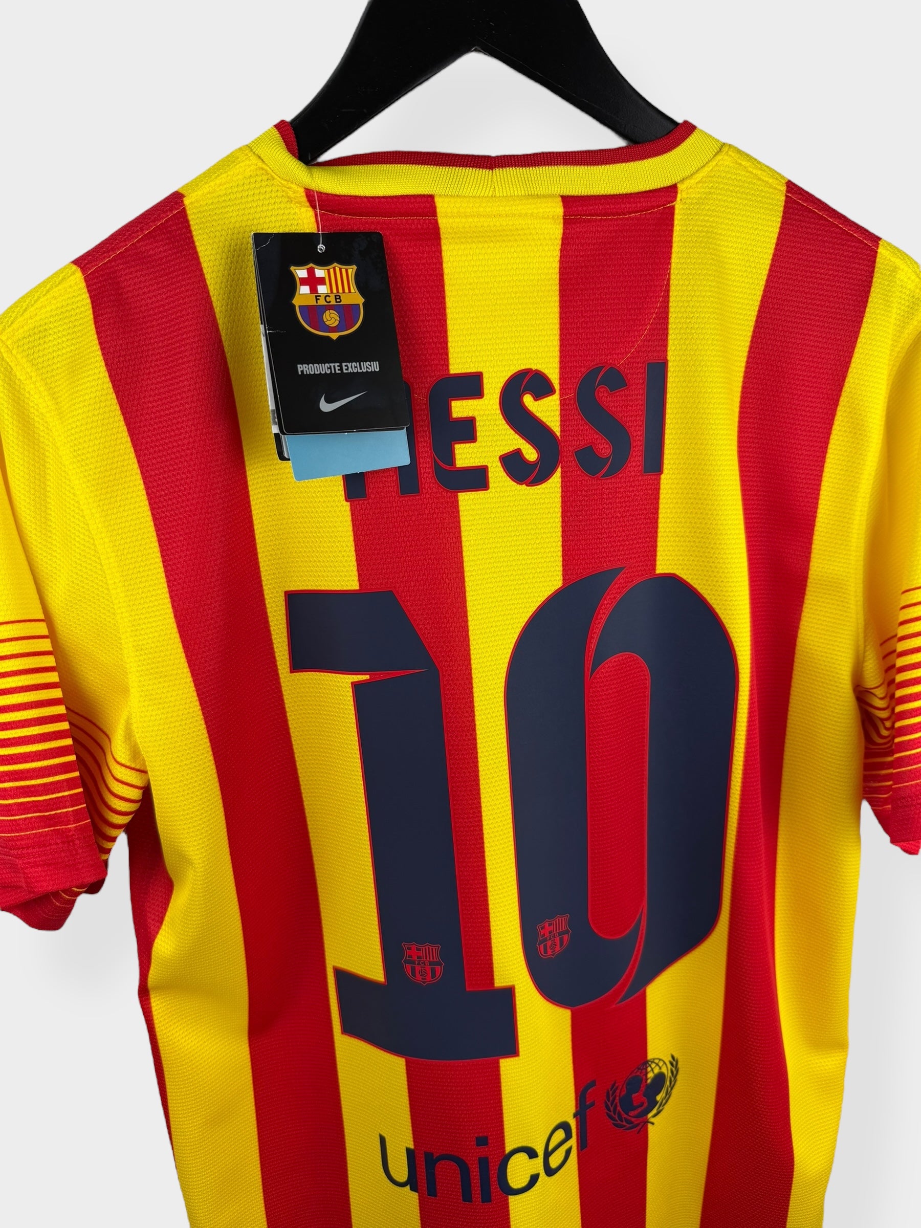 2013-14 BARCELONA AWAY SHIRT MESSI #10 S - Authentic Football Club