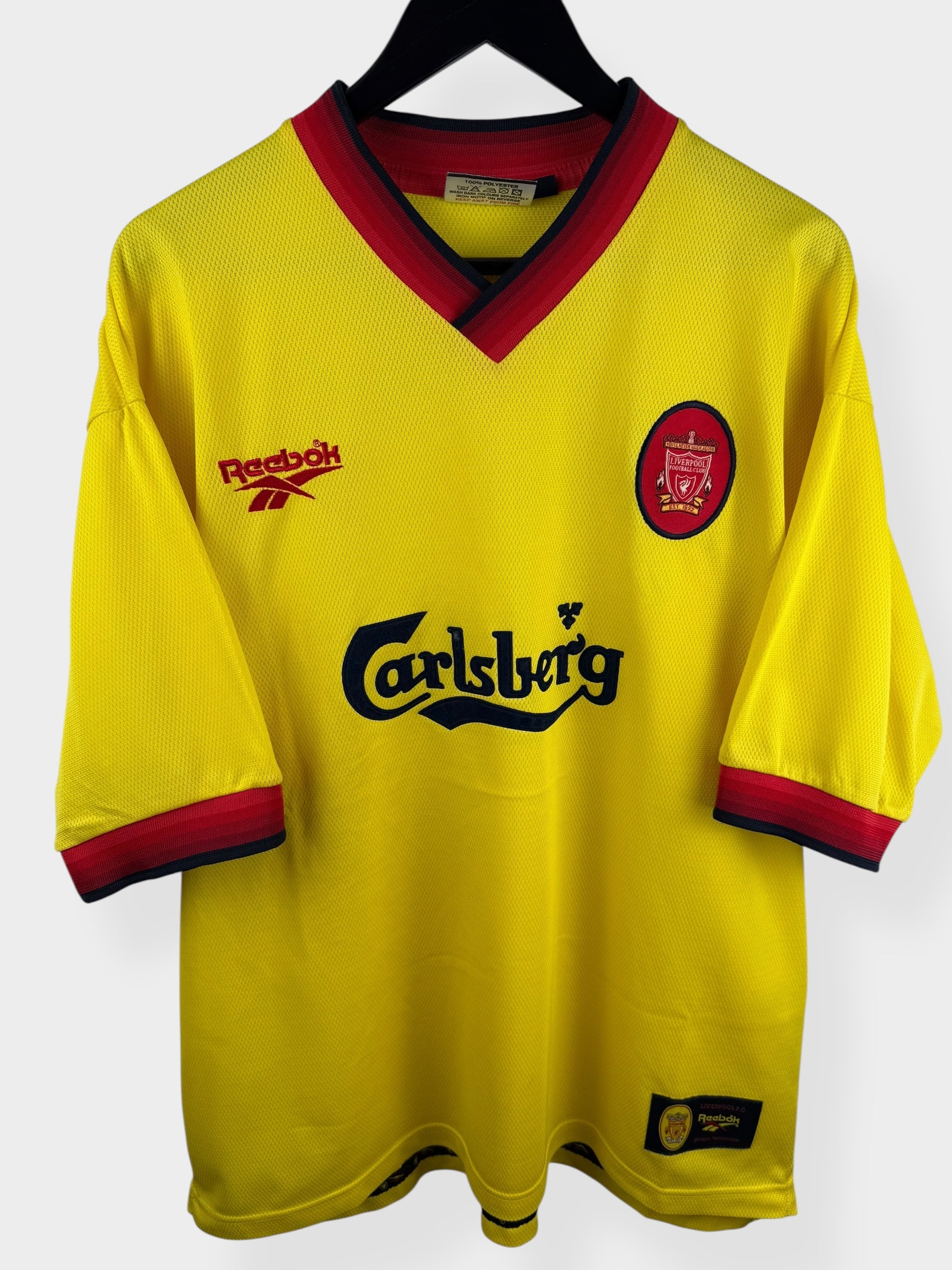 1997-99 LIVERPOOL AWAY SHIRT MCMANAMAN #7 XL - Authentic Football Club