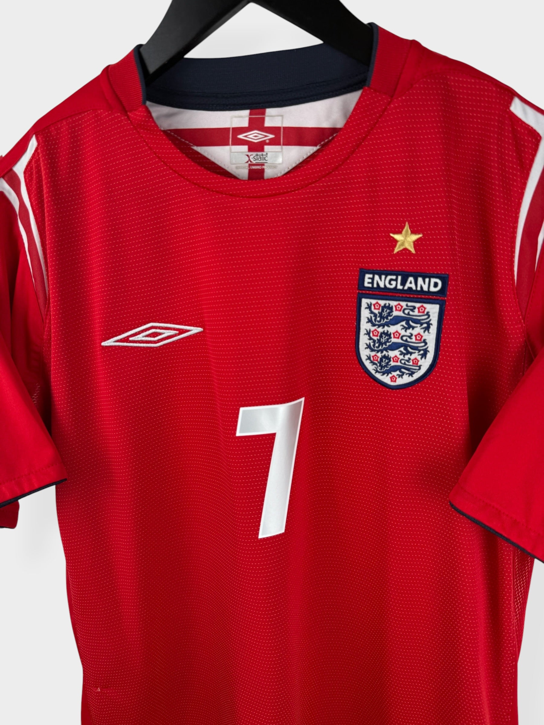 2004-06 ENGLAND AUSWÄRTSTRIKOT BECKHAM #7 M
