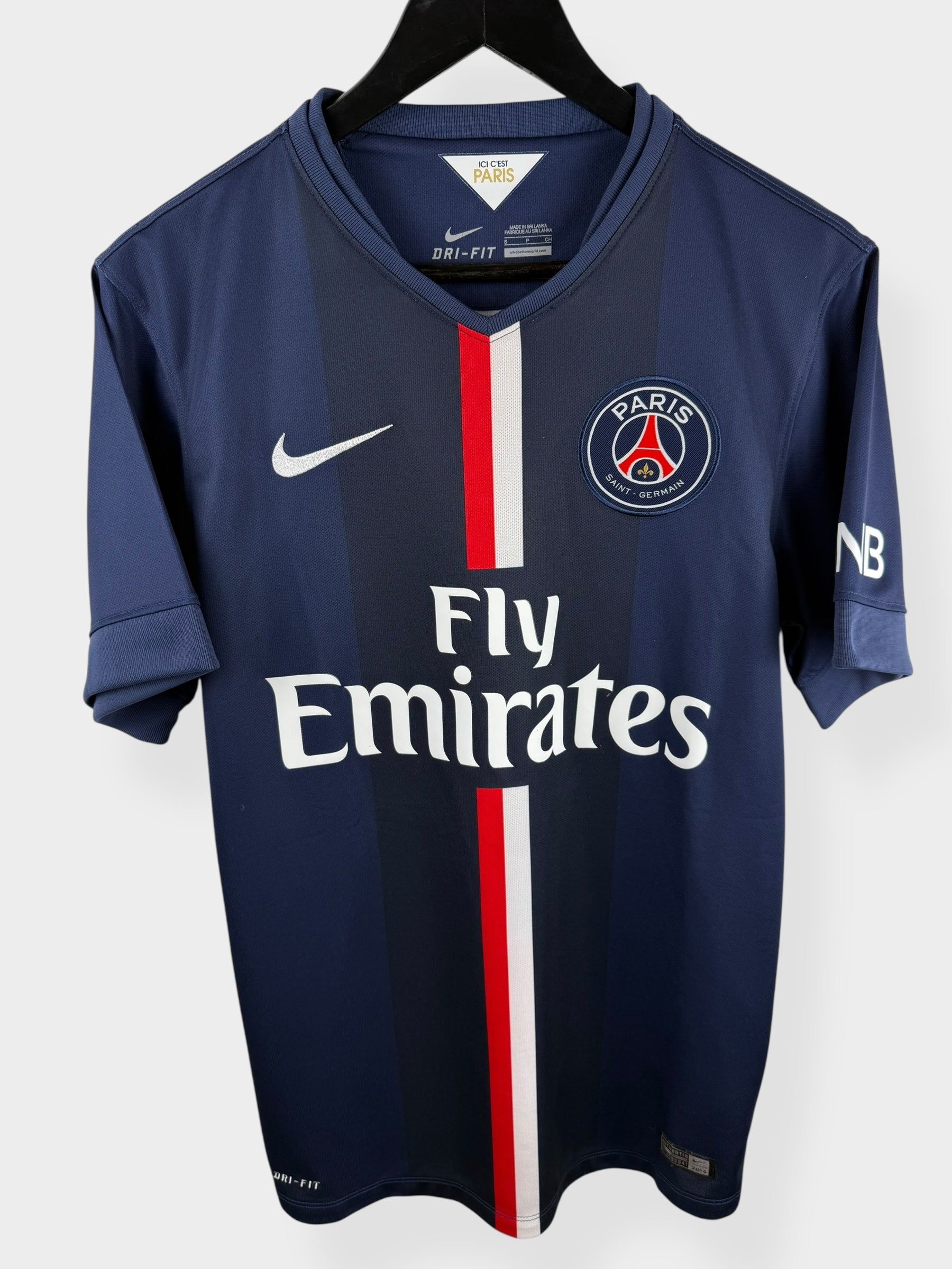 2014-15 PARIS SAINT-GERMAIN HOME SHIRT T. SILVA #2 S