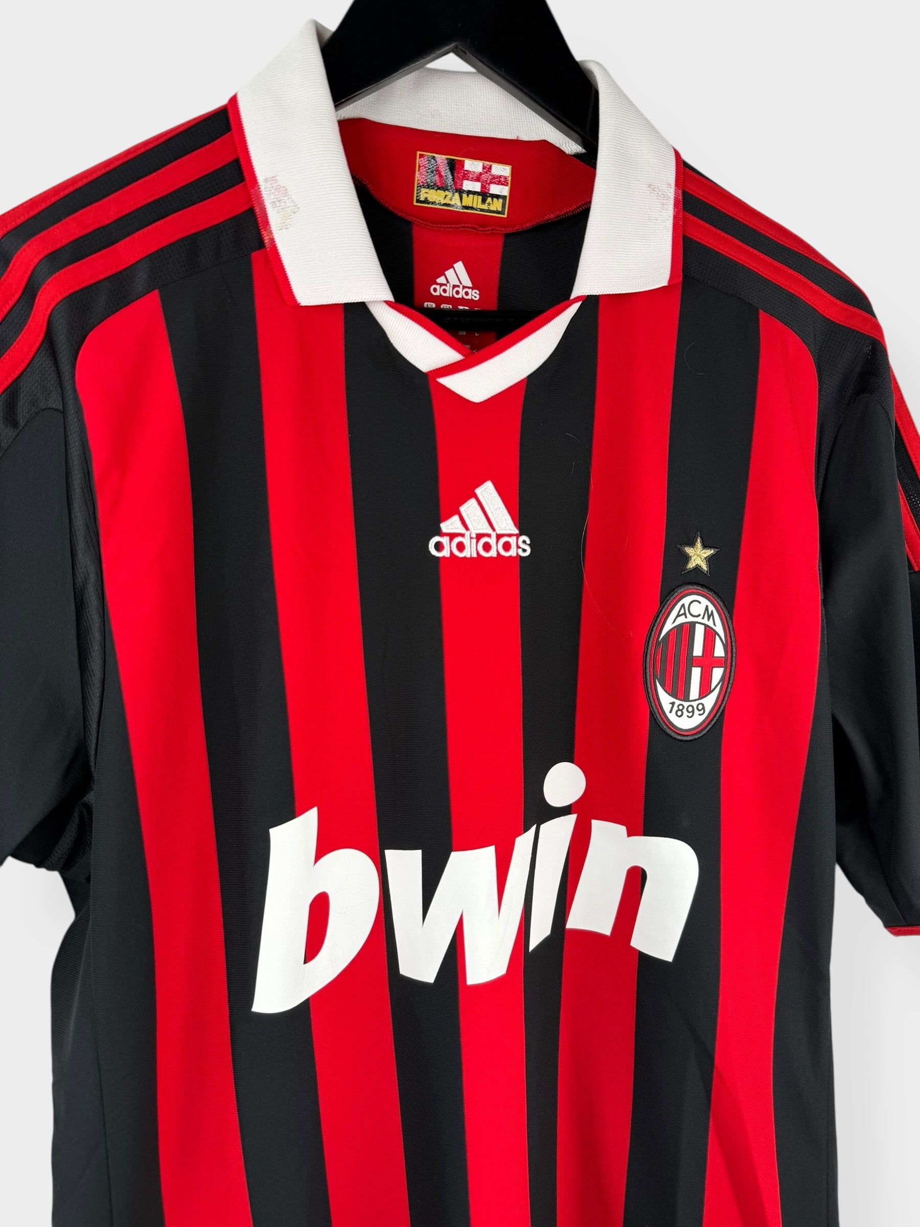 2009-10 AC MILAN HOME SHIRT PATO #7 L