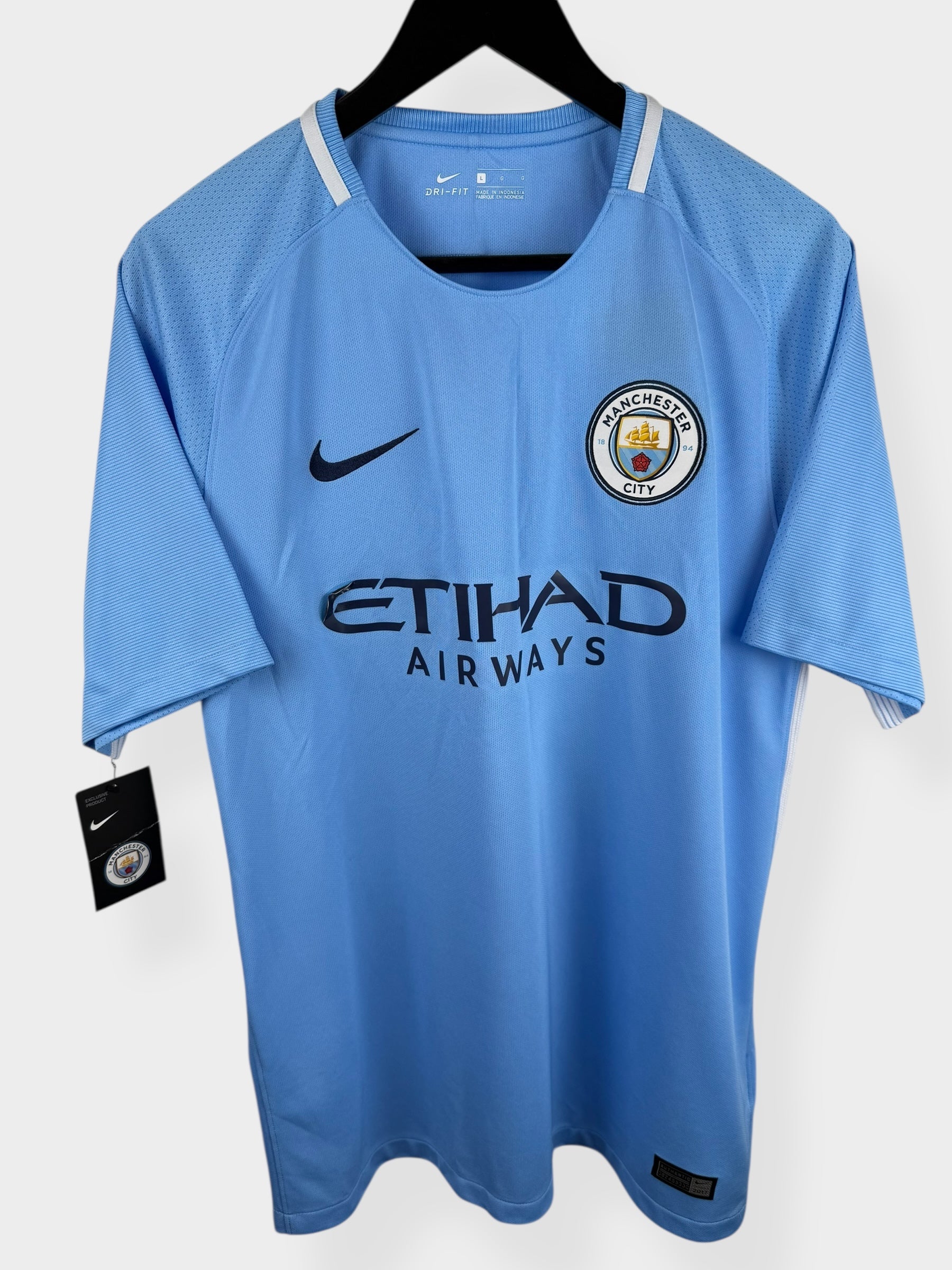 2017-18 MANCHESTER CITY HOME SHIRT SILVA #21 L - Authentic Football Club