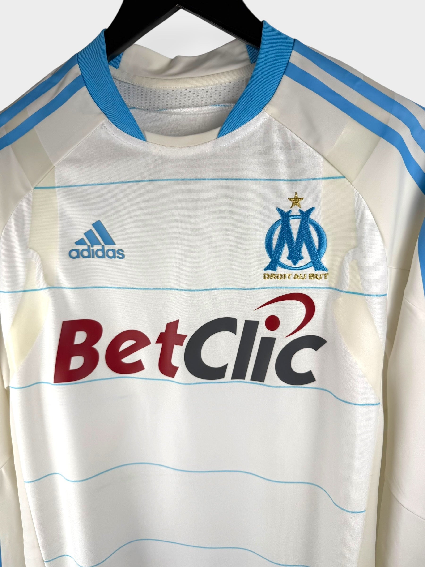 2010-11 OLYMPIQUE MARSEILLE HOME SHIRT LS PLAYER ISSUE XL