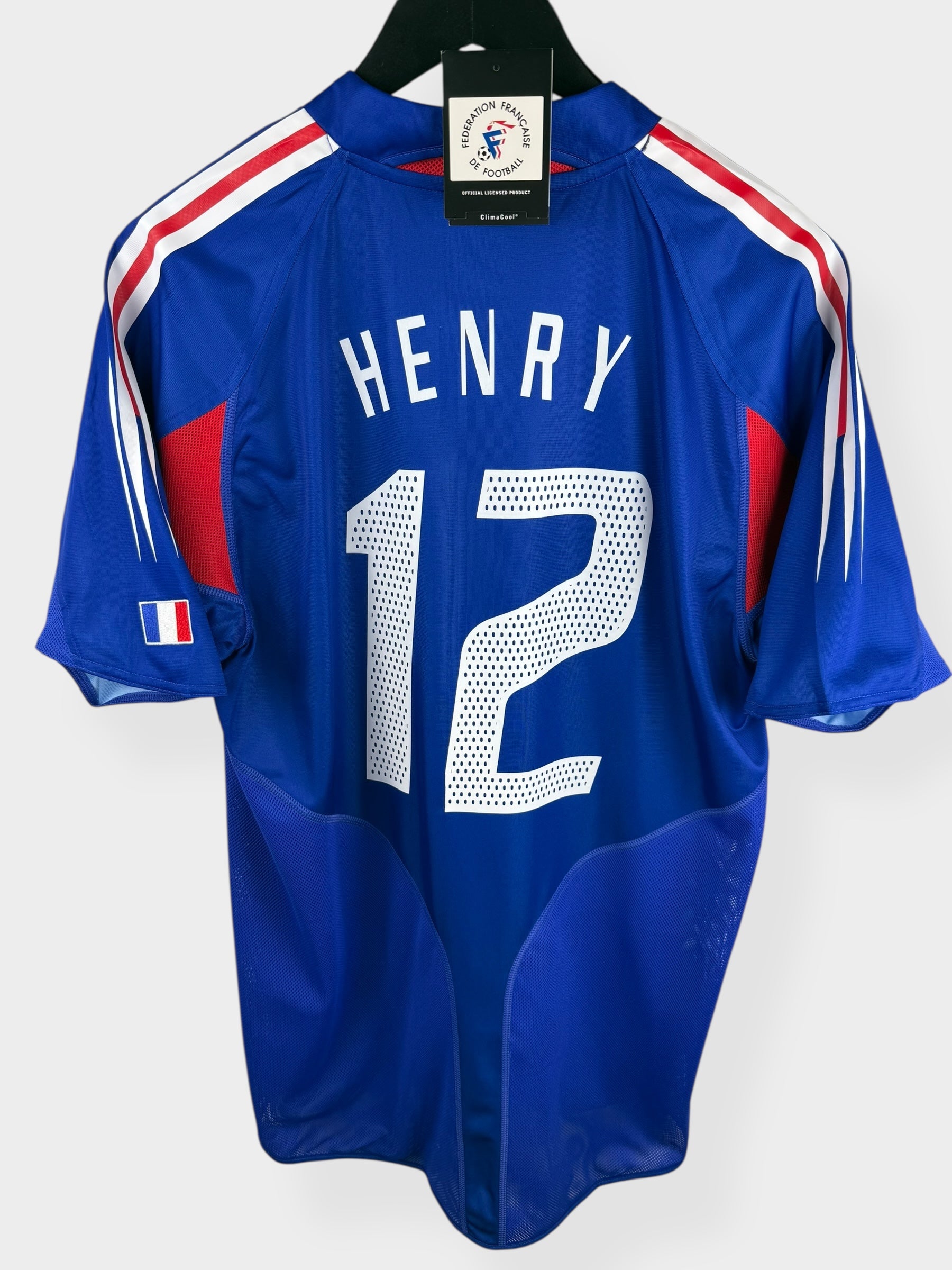 2004-06 FRANCE HOME SHIRT HENRY #12 M - Authentic Football Club