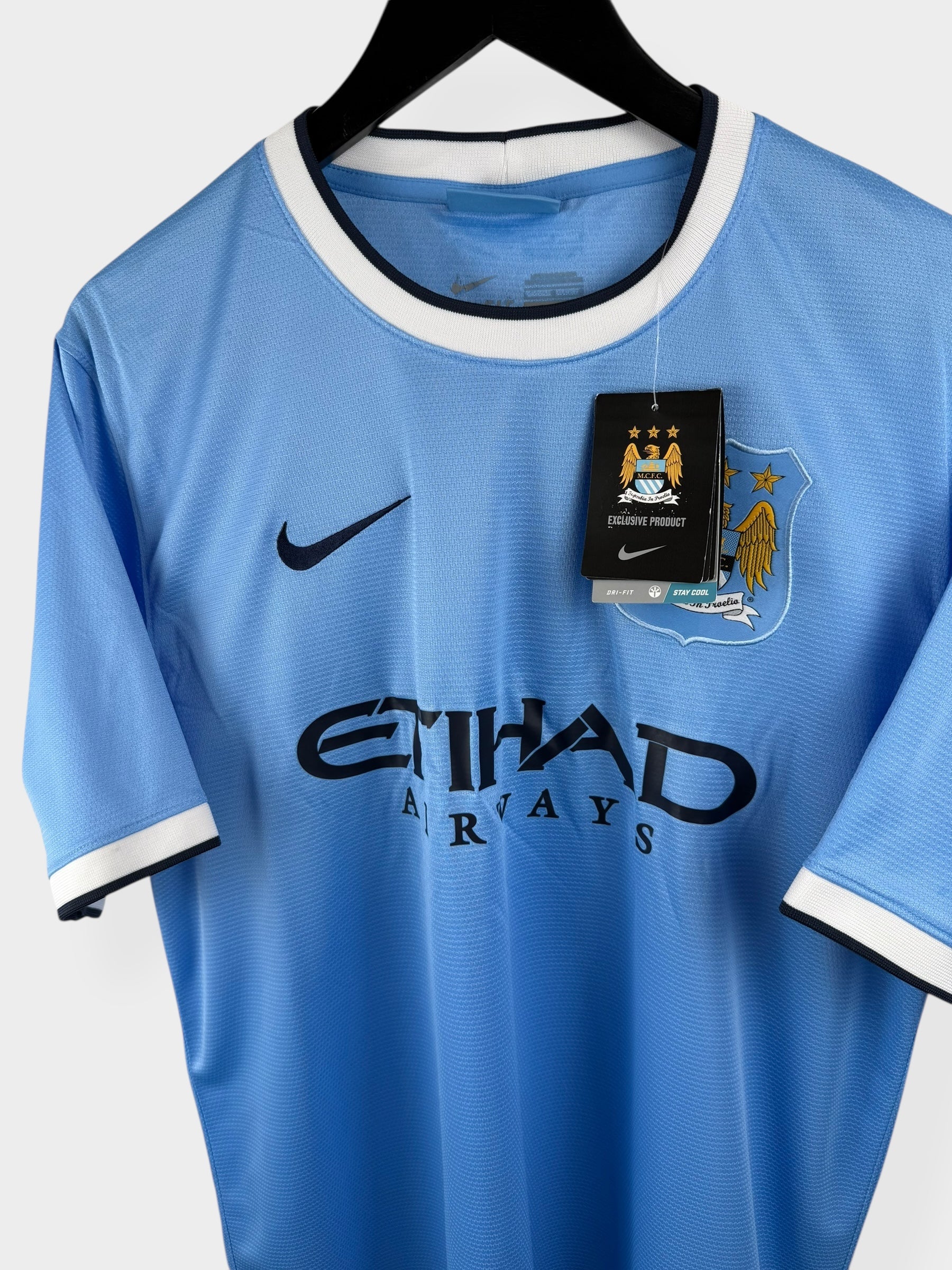 2013-14 MANCHESTER CITY HOME SHIRT L - Authentic Football Club