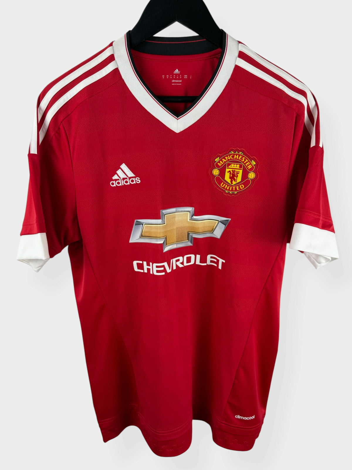 2015-16 MANCHESTER UNITED HOME SHIRT CARRICK #16 M - Authentic Football Club