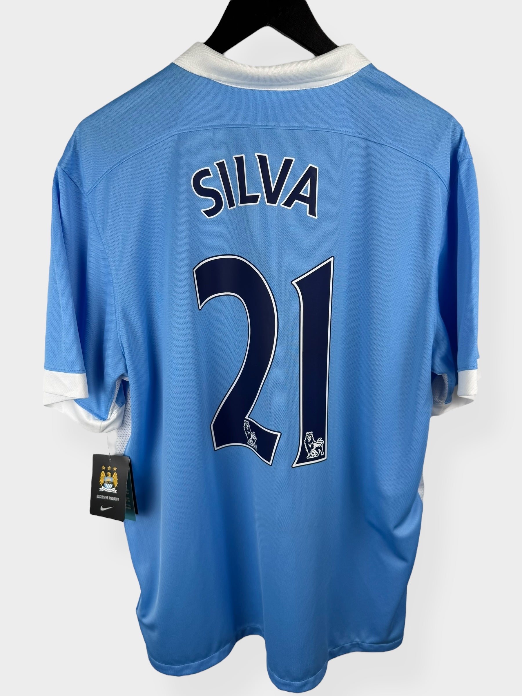 2015-16 MANCHESTER CITY HOME SHIRT SILVA #21 XL - 658886-489