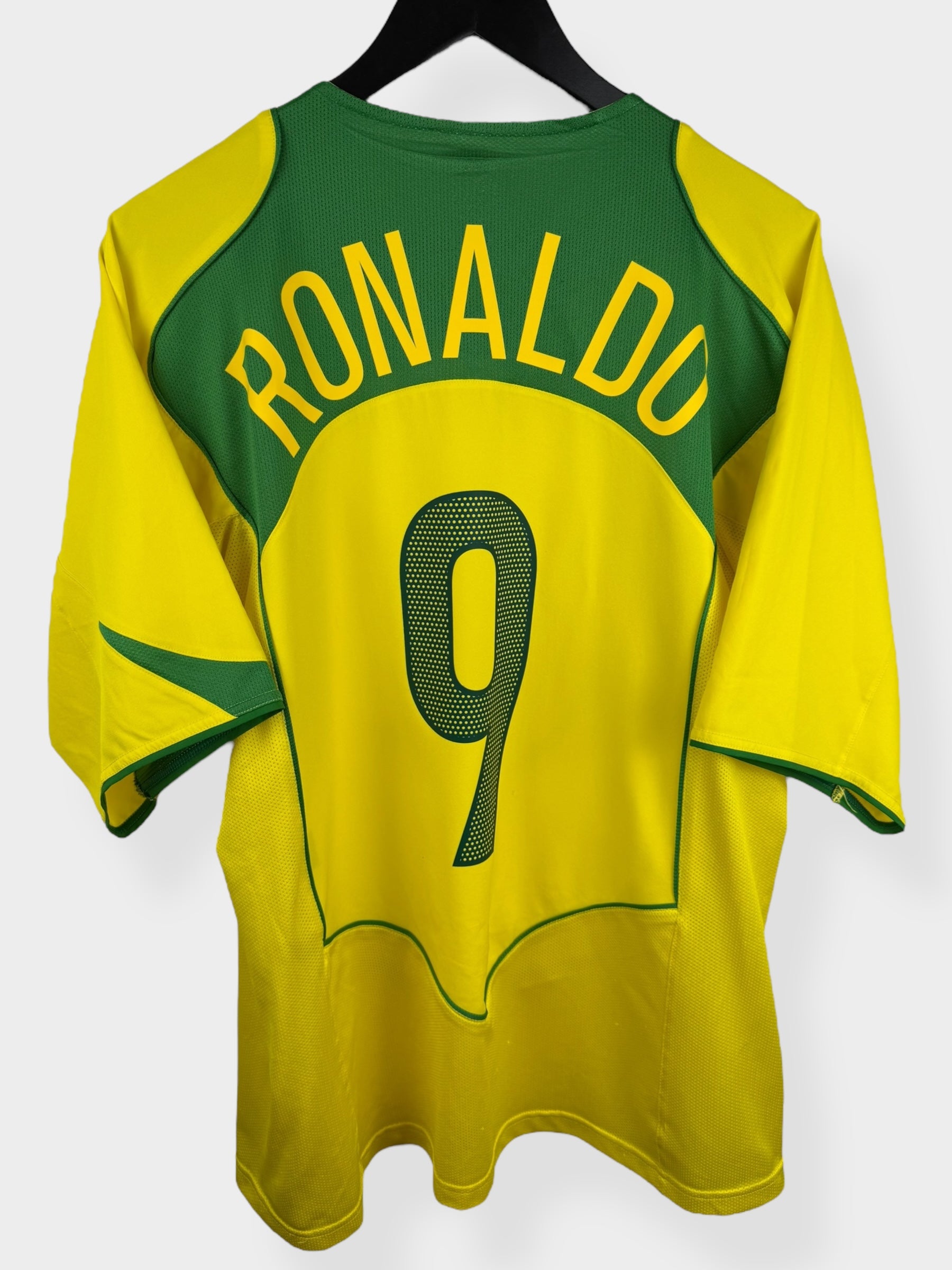 2004-06 BRAZIL HOME SHIRT RONALDO #9 XL