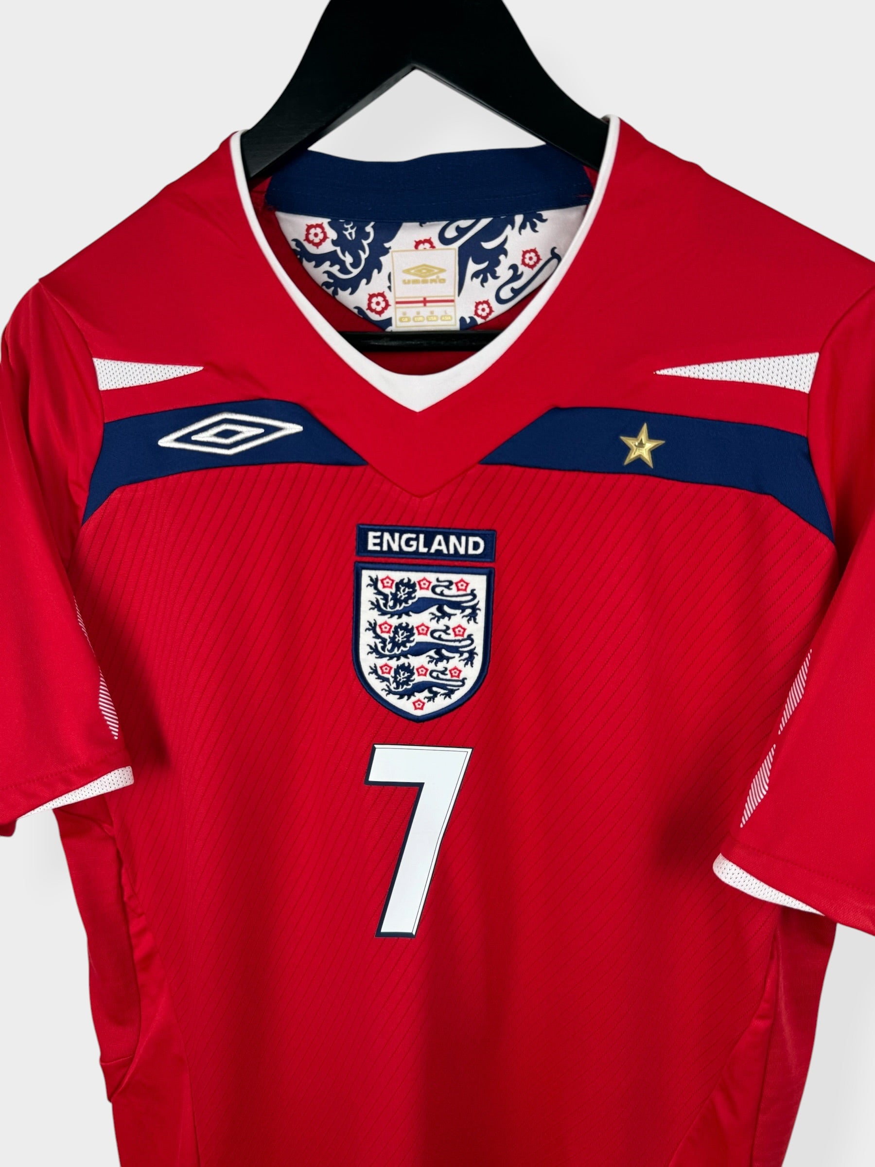 MAILLOT EXTÉRIEUR ANGLETERRE 2008-10 BECKHAM #7 M