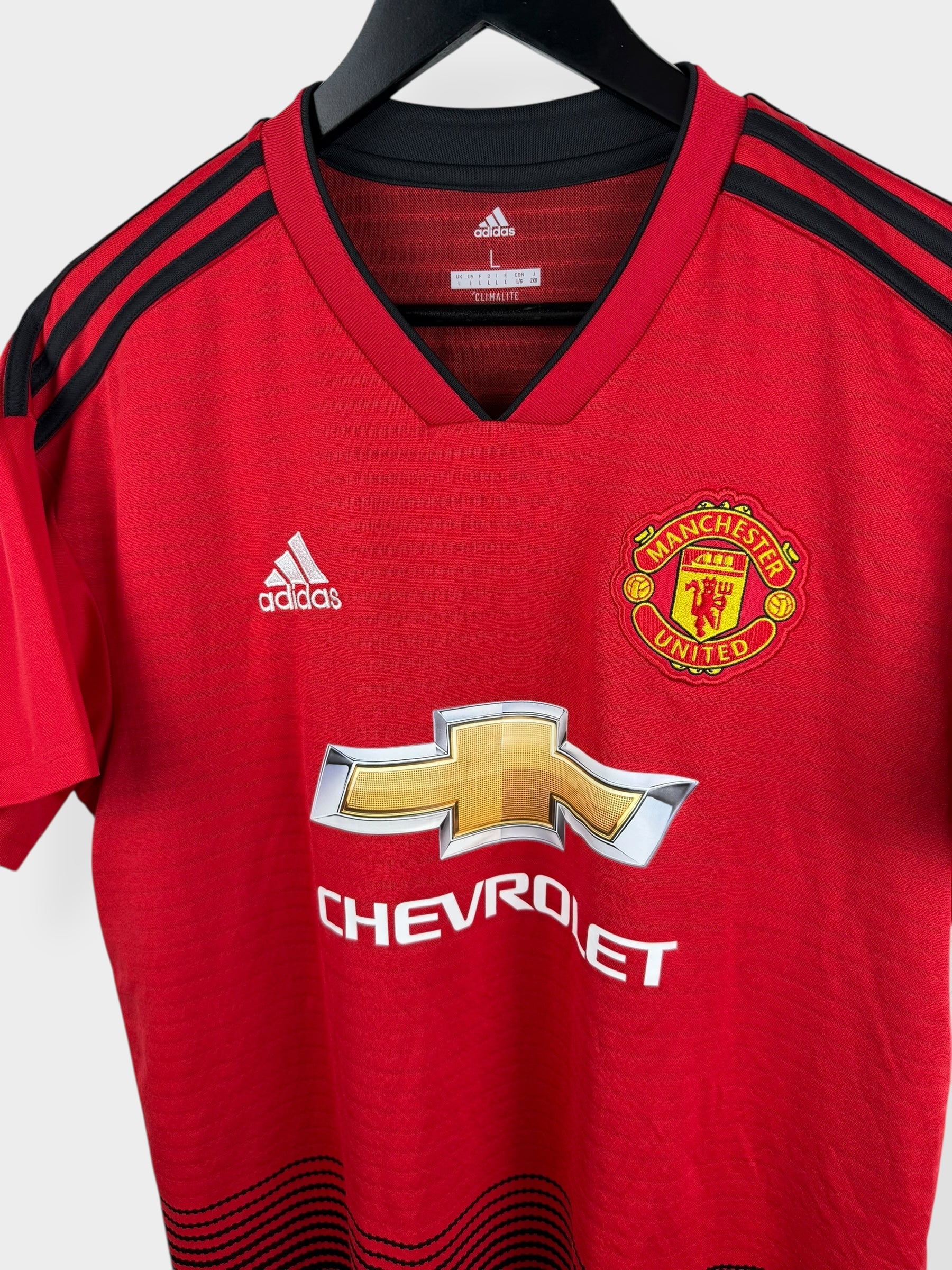 2018-19 MANCHESTER UNITED HOME SHIRT POGBA #6 L - Authentic Football Club